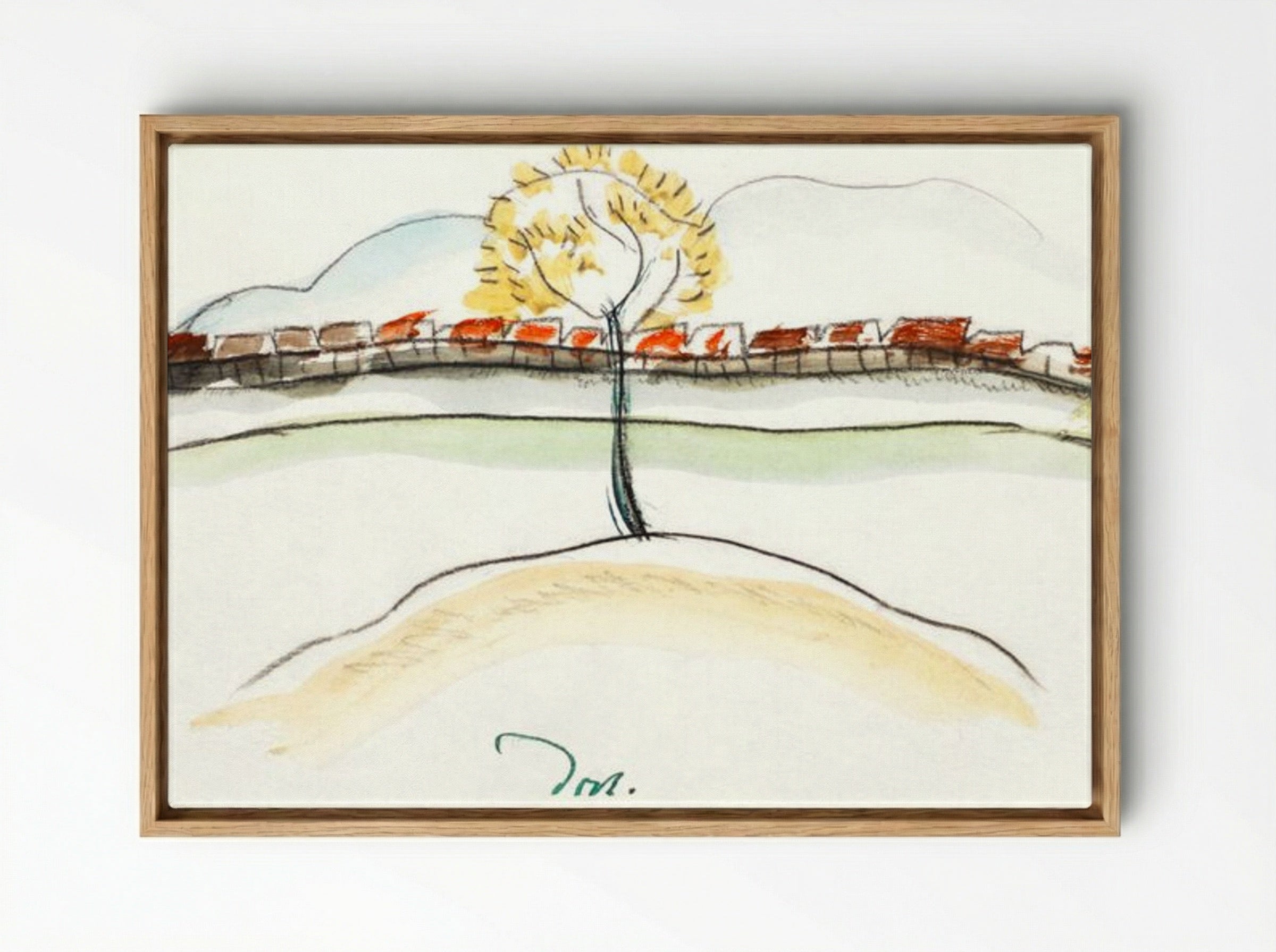 Fall Brook Railroad - Arthur Dove - Framed Canvas Wood