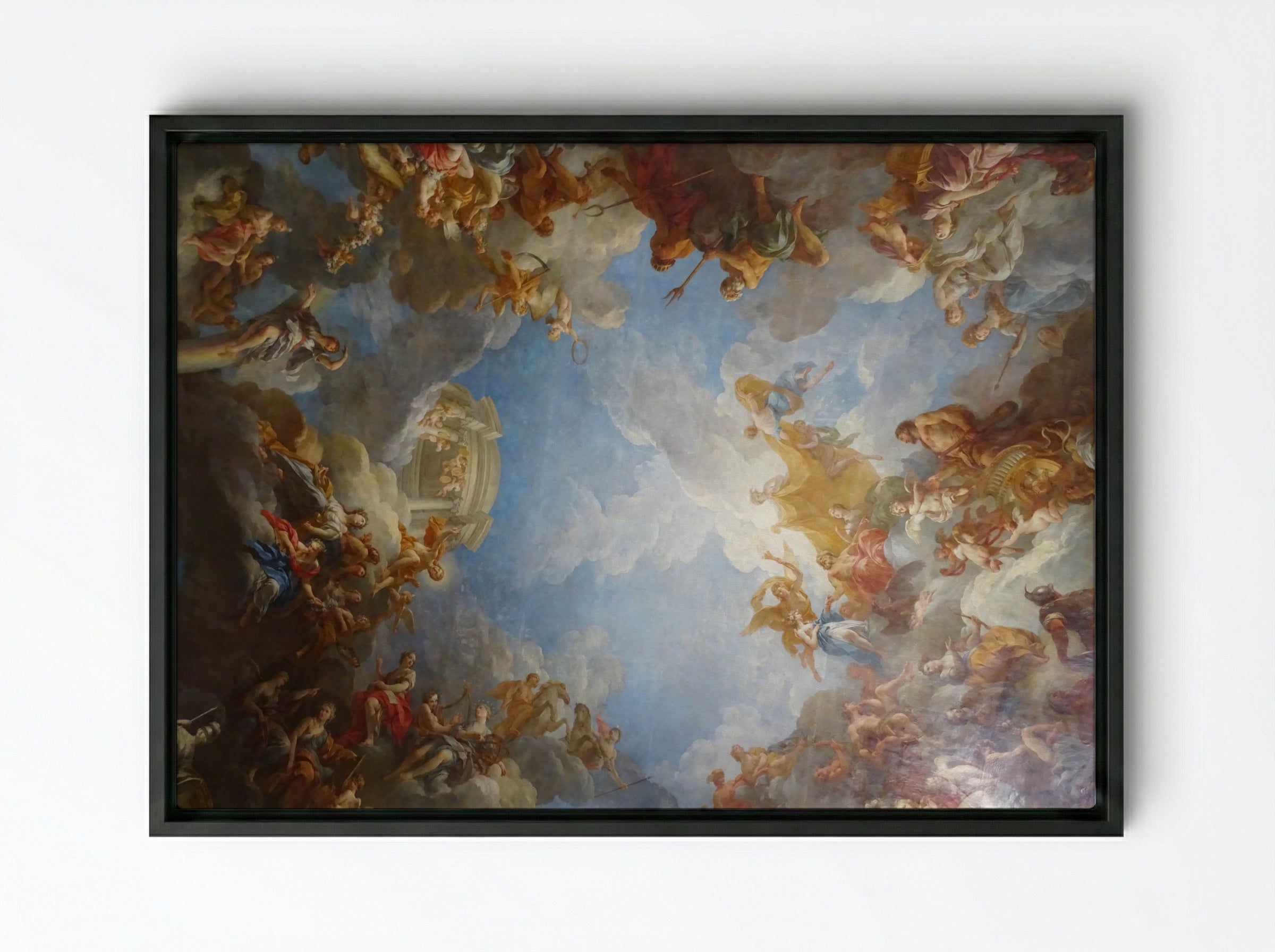 Apotheosis of Hercules - Giovanni Domenico Tiepolo - Framed Canvas Black
