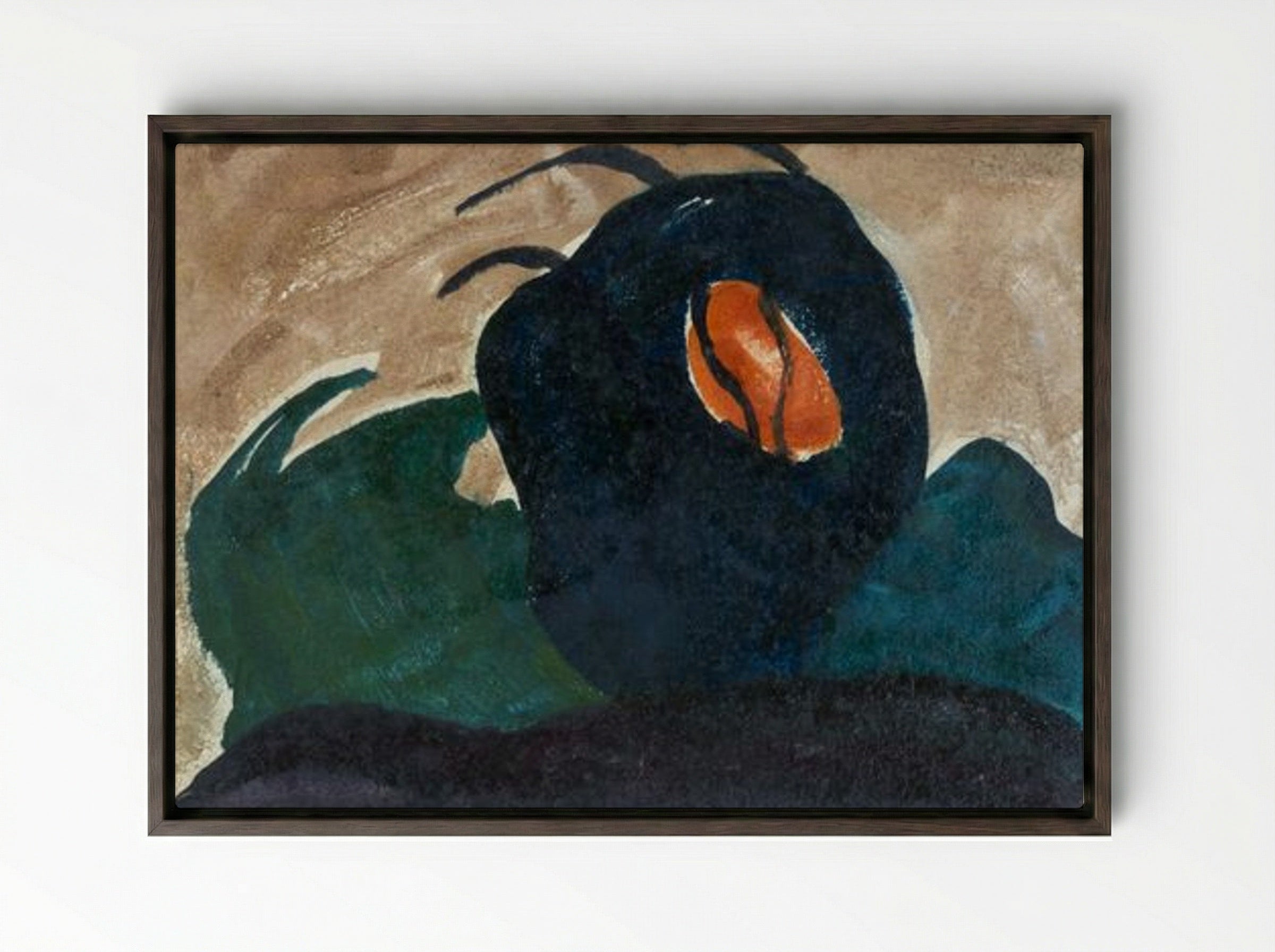 Sun Through Tree I - Arthur Dove - Framed Canvas Dark Wood