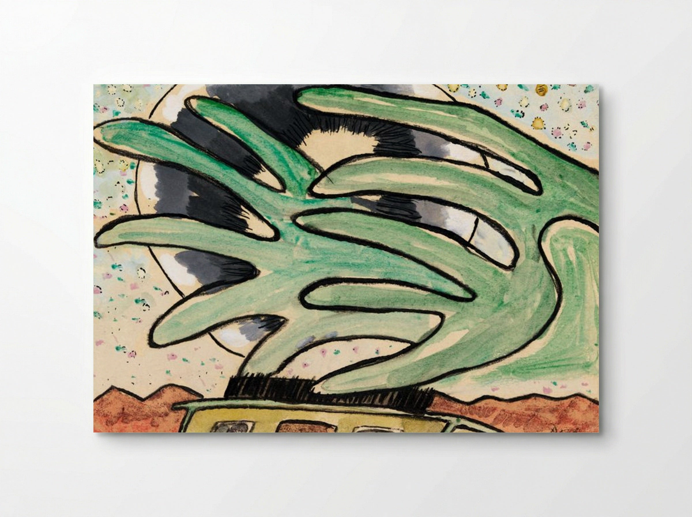 Silver Ball, Barge, and Trees - Arthur Dove - Poster