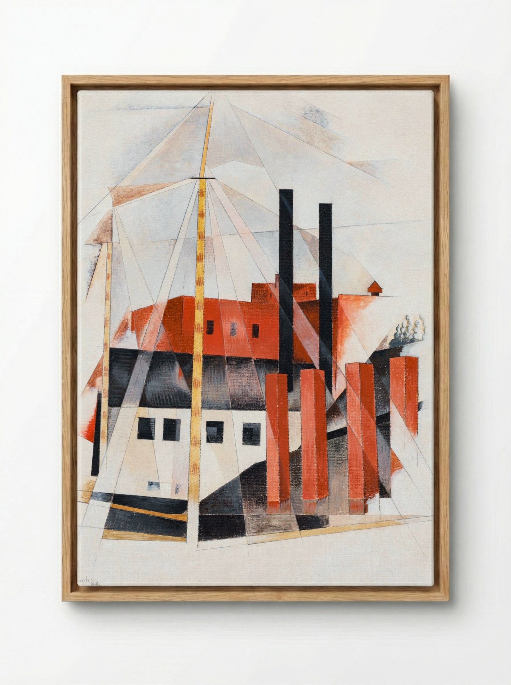 Piano Mover's Holiday - Charles Demuth - Framed Canvas Wood