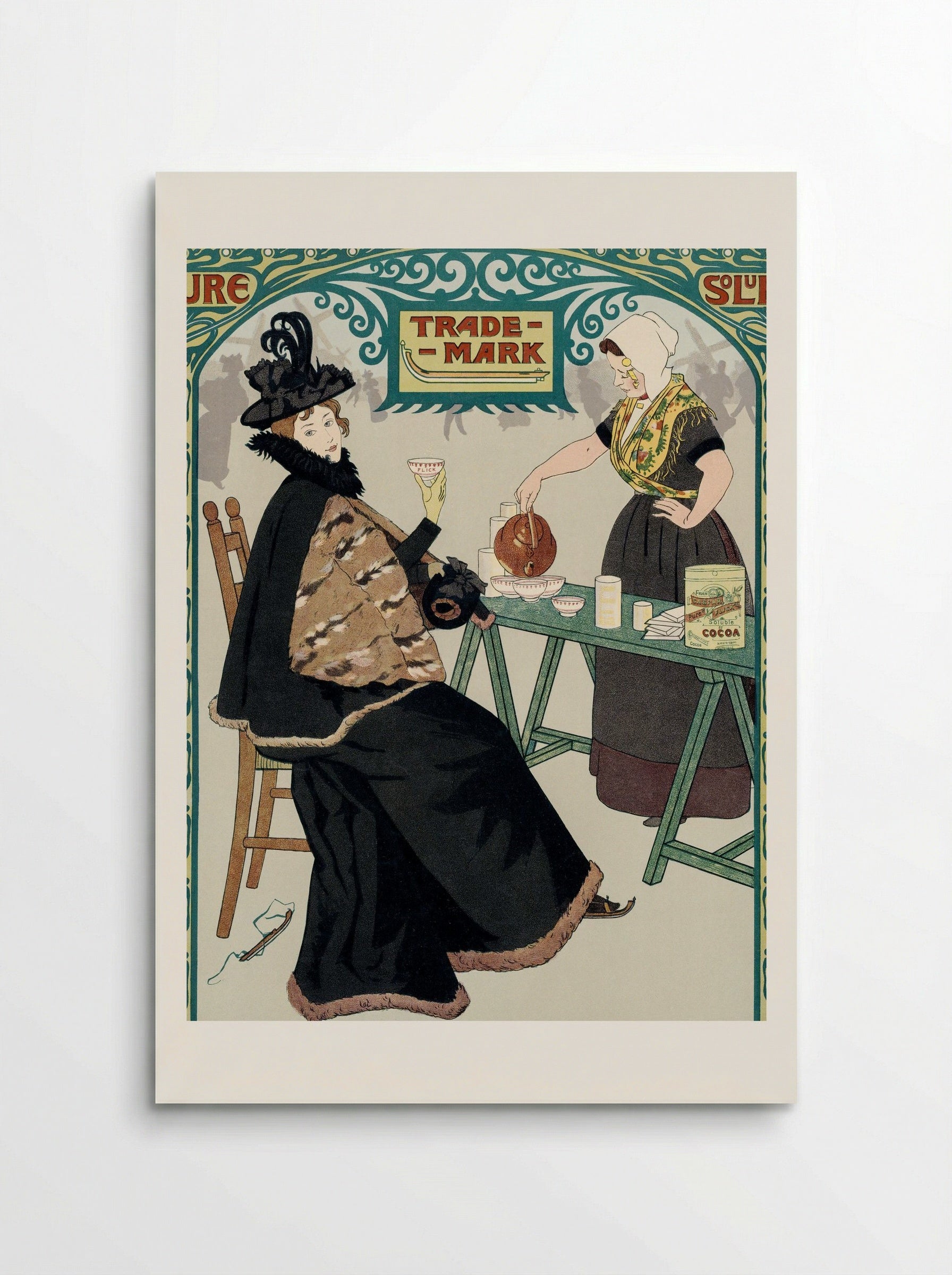 Dutch Skate Cocoa Advertisement - Johann Georg van Caspel - Poster