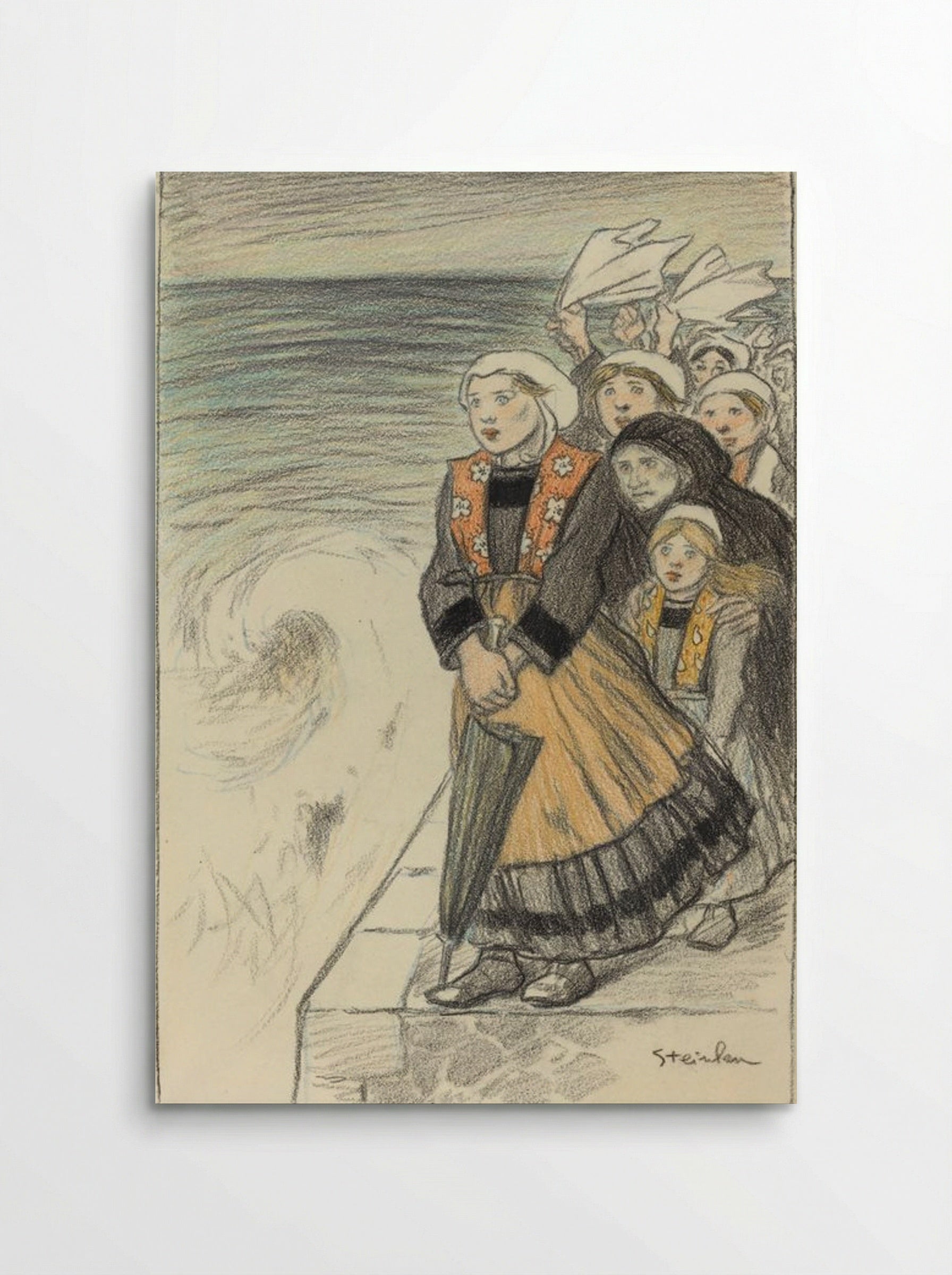 Sailors' Wives - Théophile Alexandre Steinlen - Poster