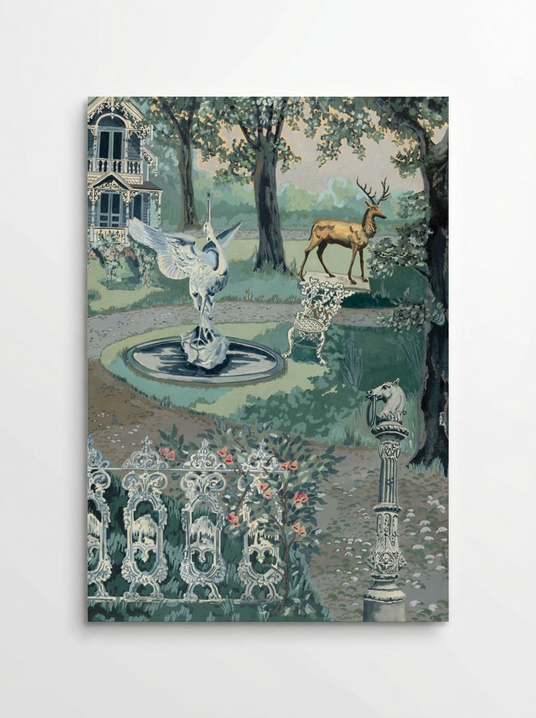 Garden Setting - Perkins Harnly - Poster