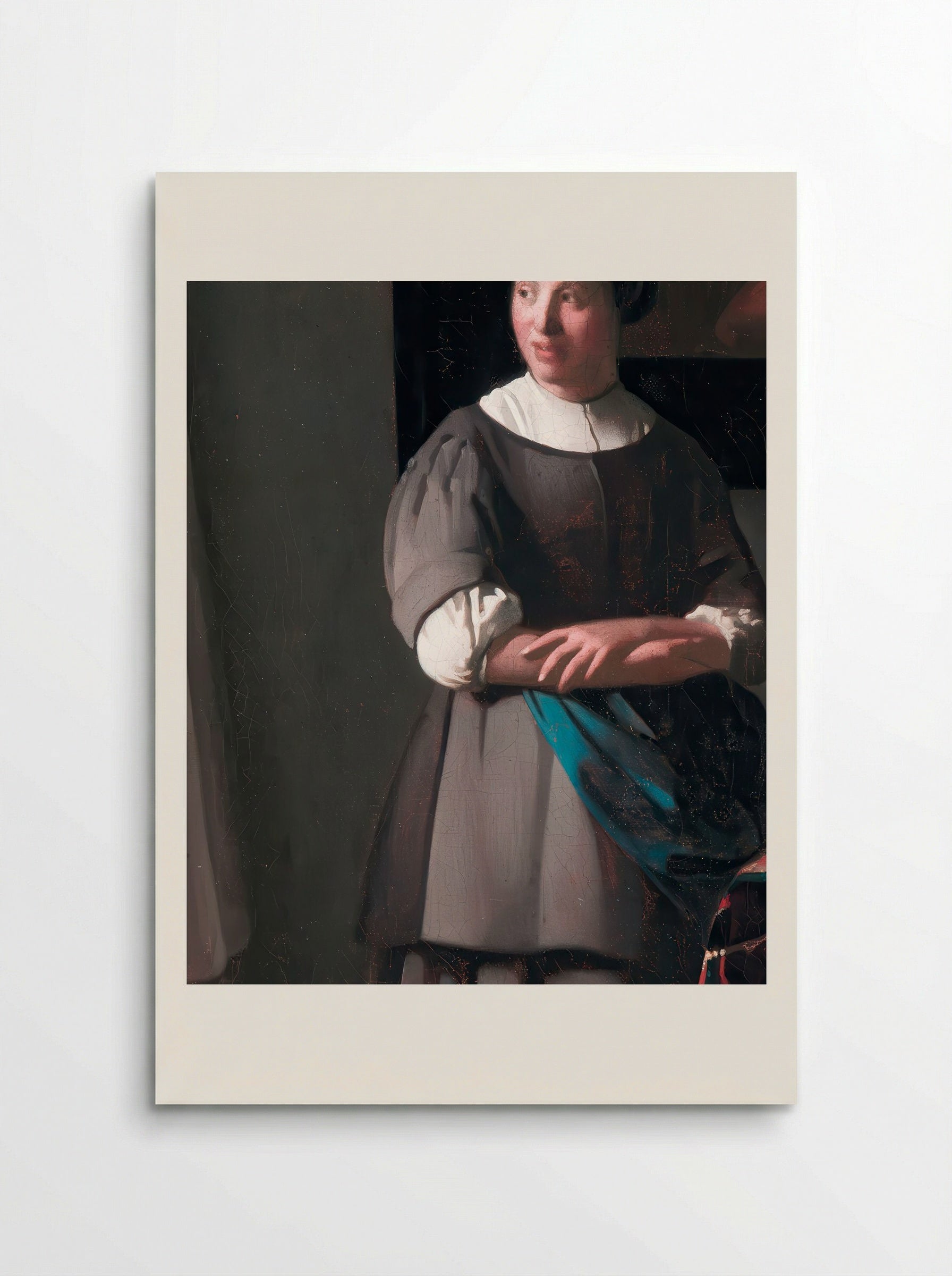 Lady Writing a Letter with her Maid - Johannes Vermeer - Poster