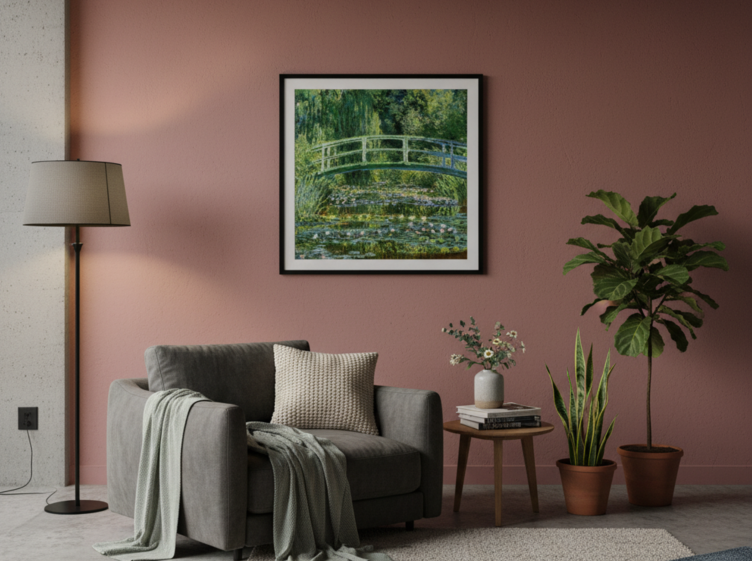 The Japanese Bridge (The Water-Lily Pond) - Claude Monet - Lifestyle