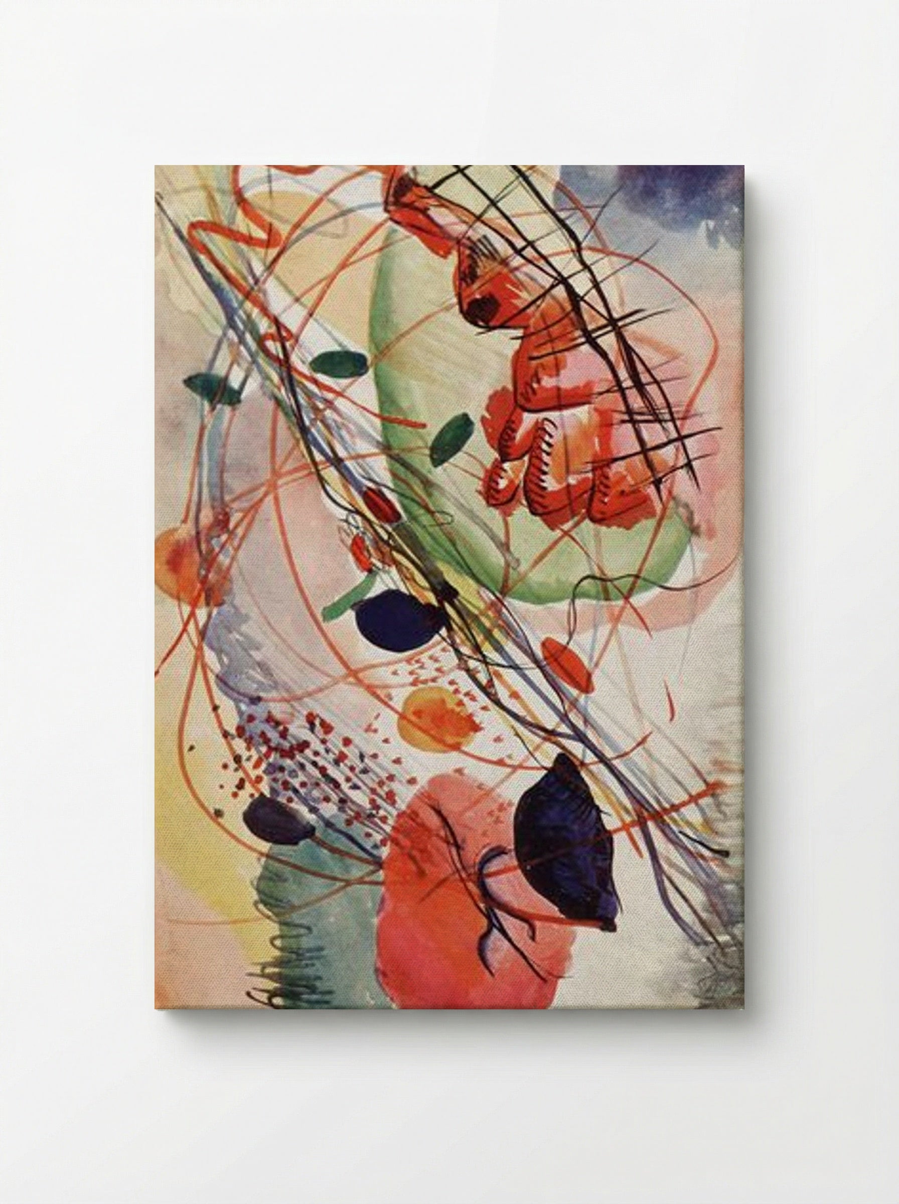 Untitled (Abstract Composition, Watercolour) - Wassily Kandinsky - Canvas