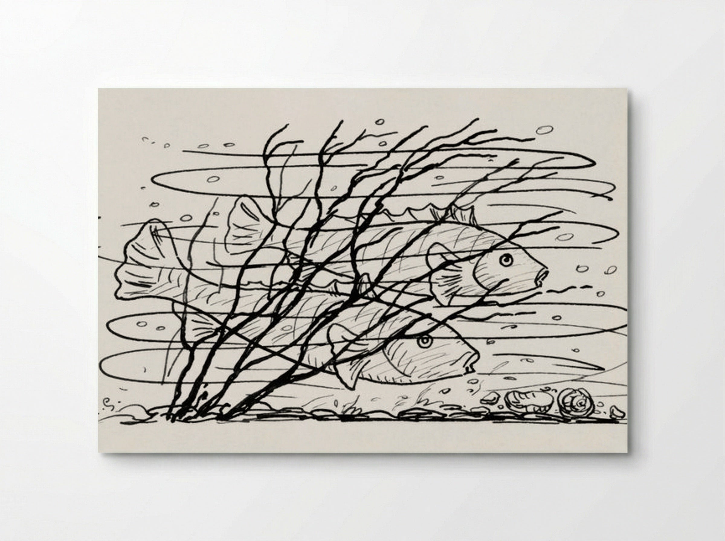 Two Fish in the Water - Leo Gestel - Poster