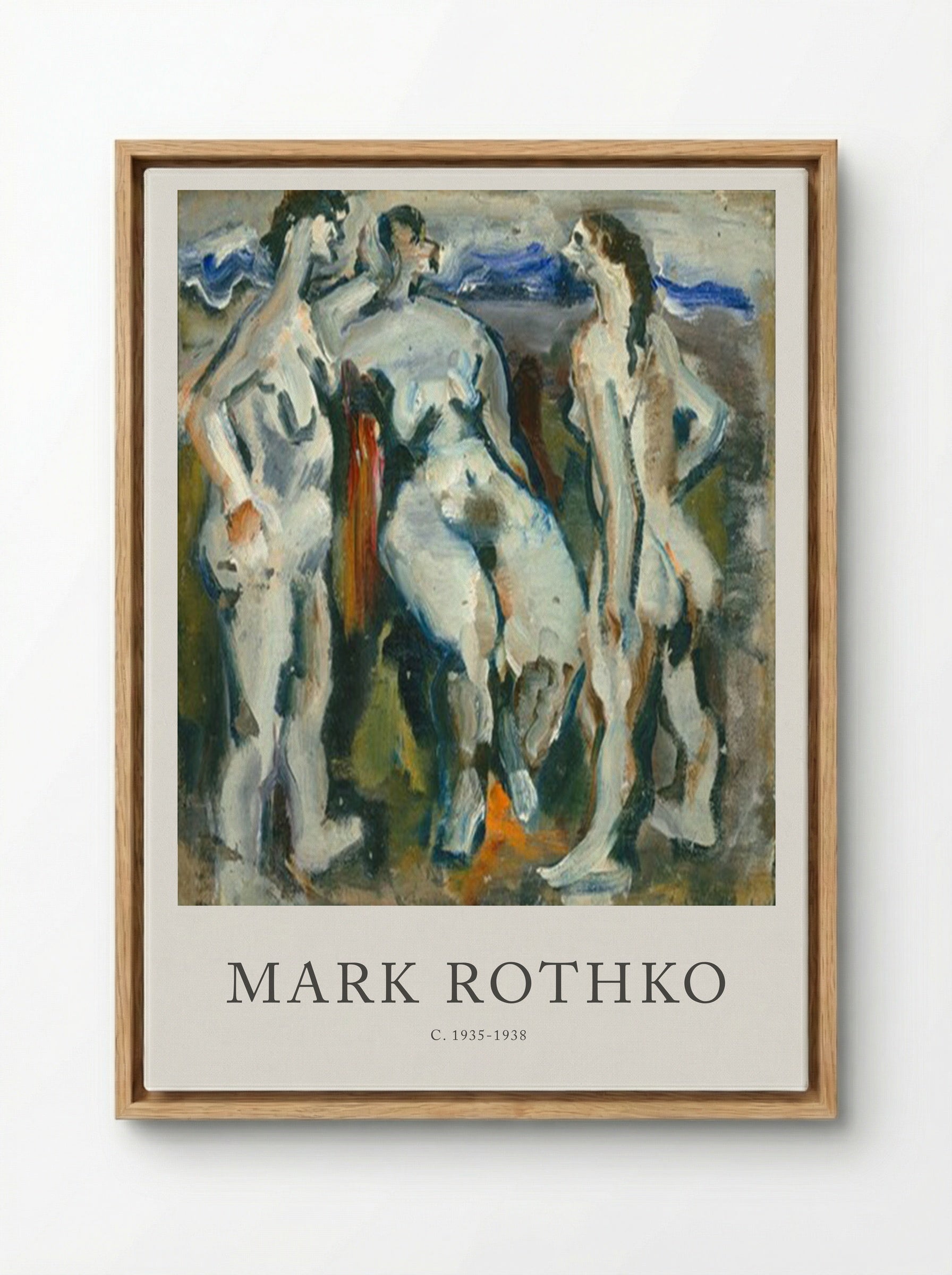 Untitled (Three Nudes) - Mark Rothko - Framed Canvas Wood