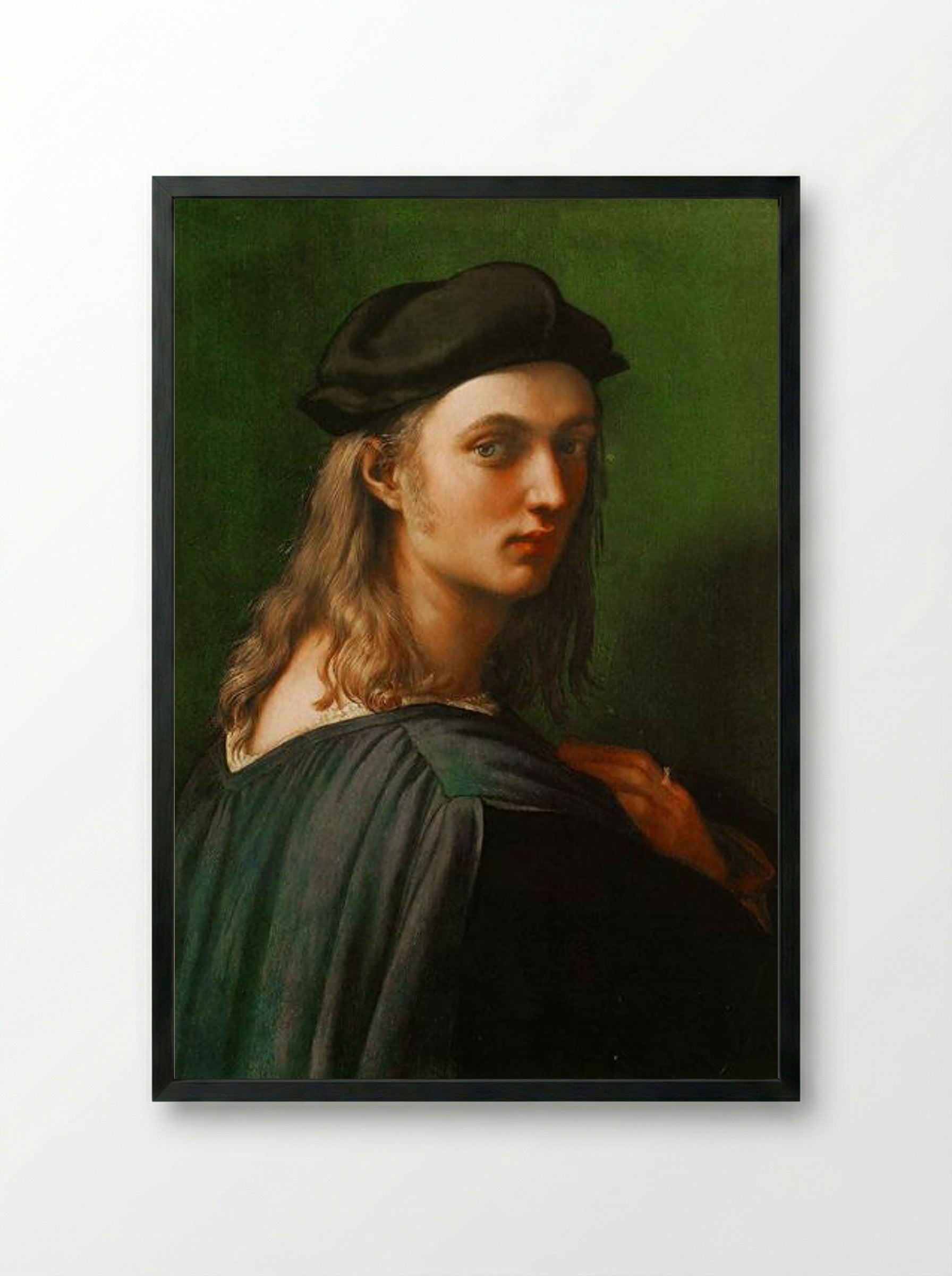 Portrait of Bindo Altoviti - Raphael - Framed Print Black