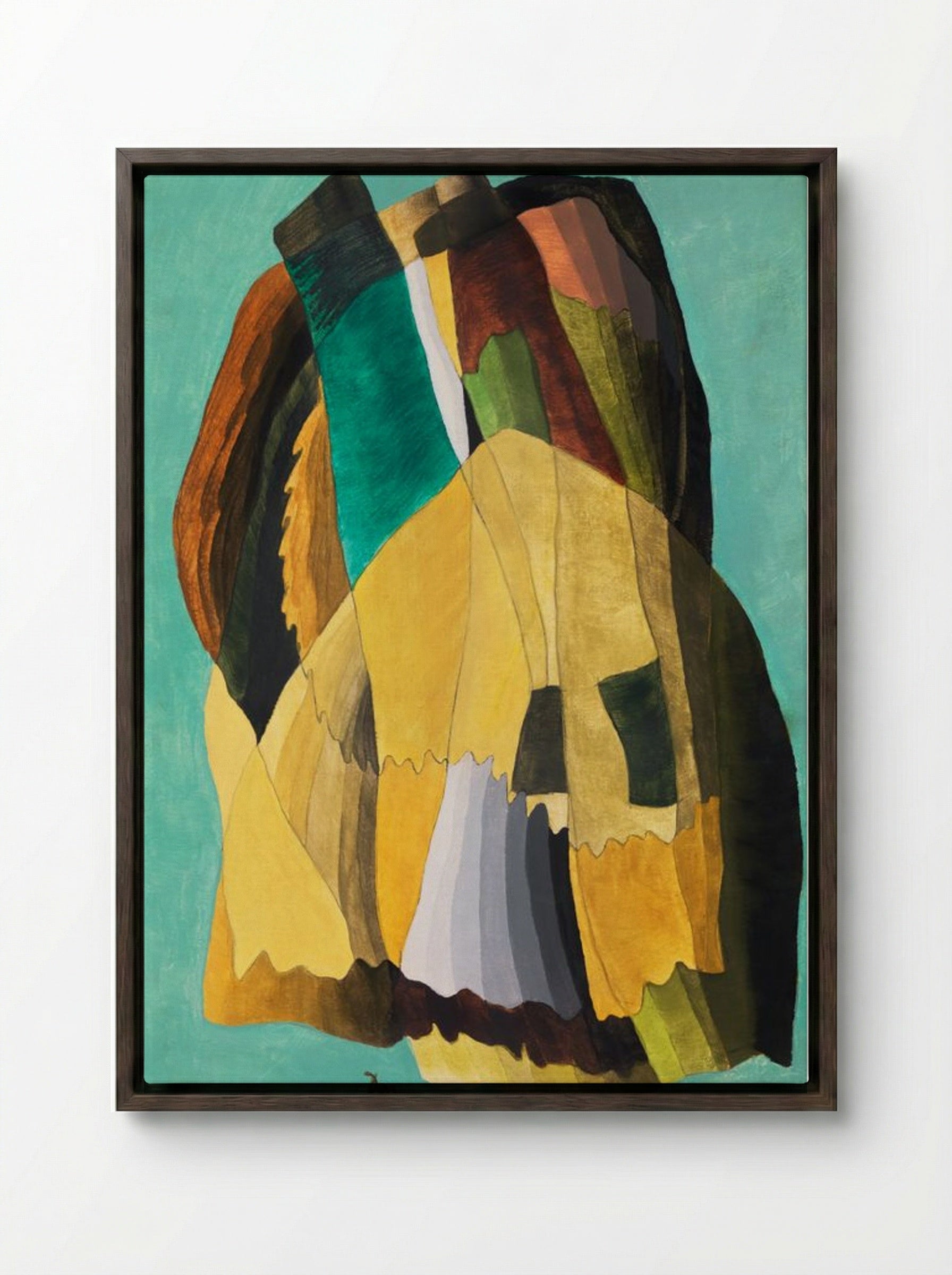 Shore Road - Arthur Dove - Framed Canvas Dark Wood