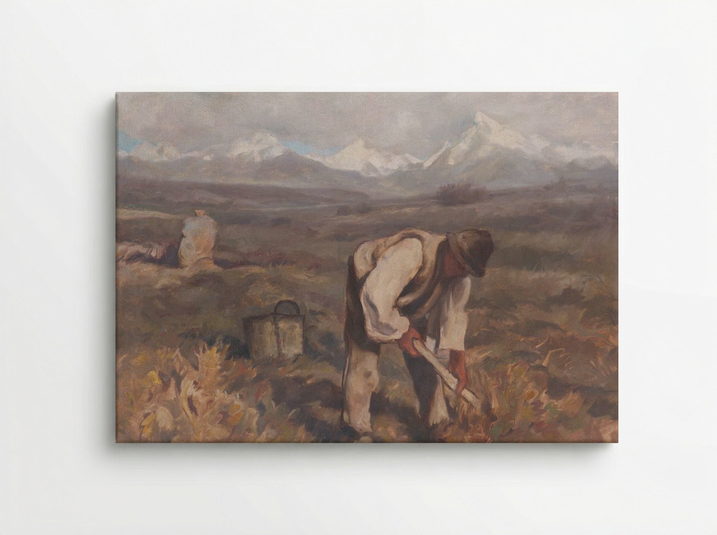 Autumn Work (Potato Digging) - Zolo Palugyay - Canvas