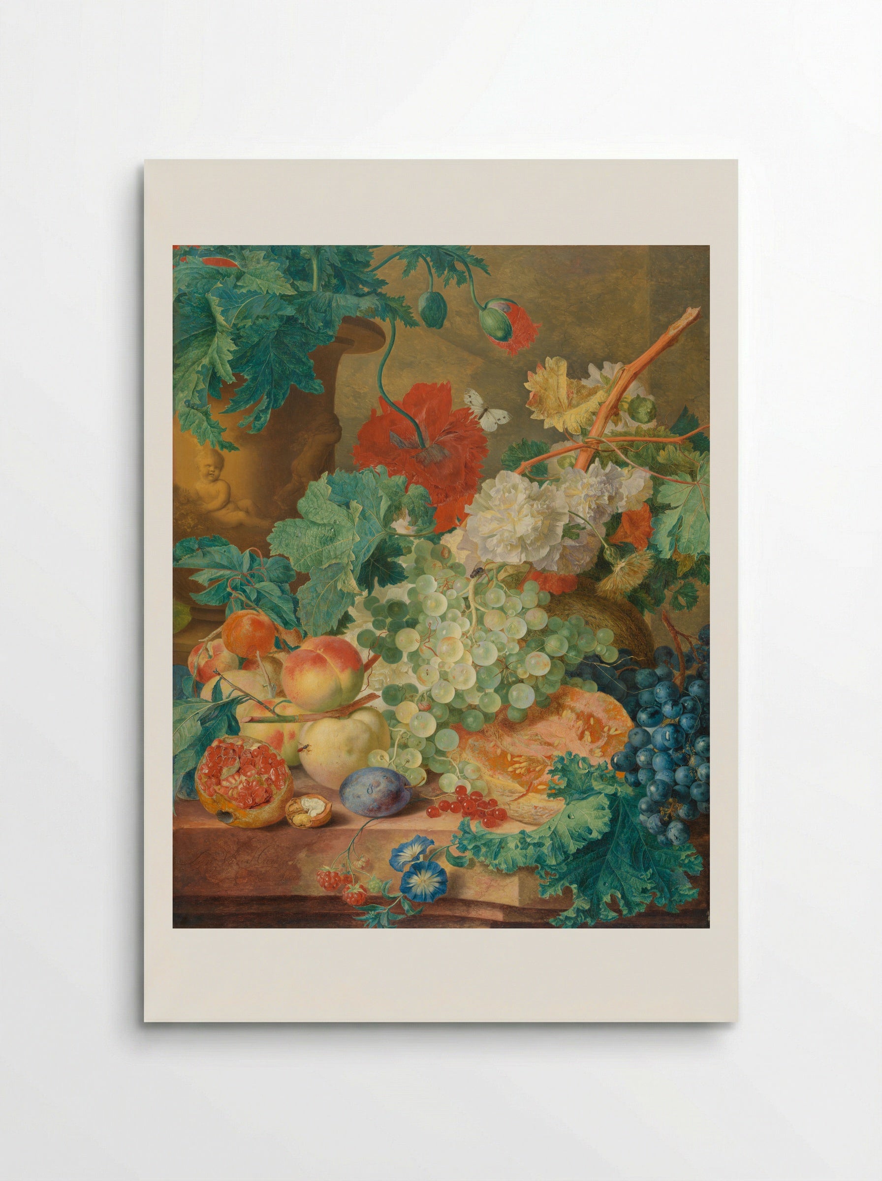 Still Life with Flowers and Fruit - Jan van Huysum - Poster