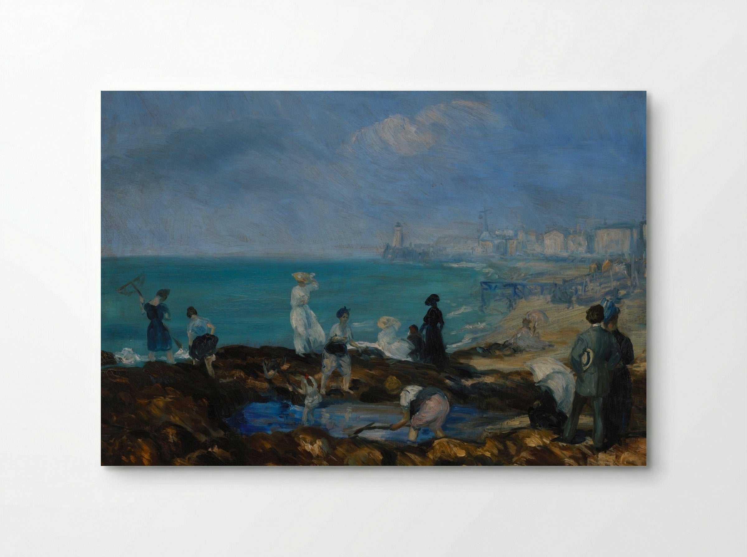 Beach at Dieppe - William James Glackens - Poster