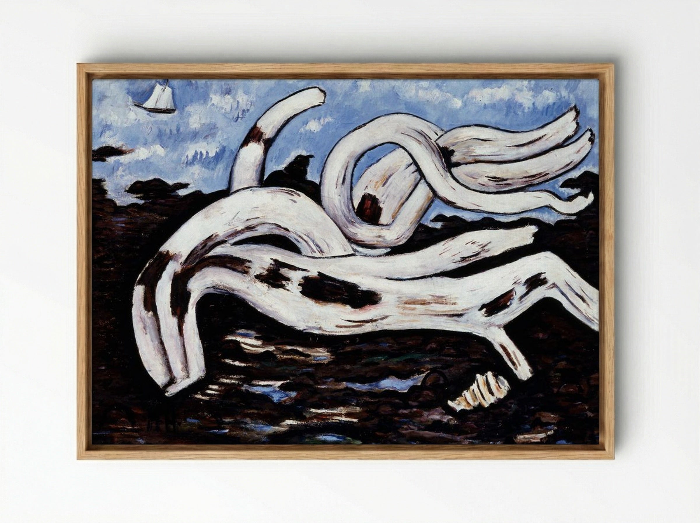 Driftwood on the Bagaduce - Marsden Hartley - Framed Canvas Wood