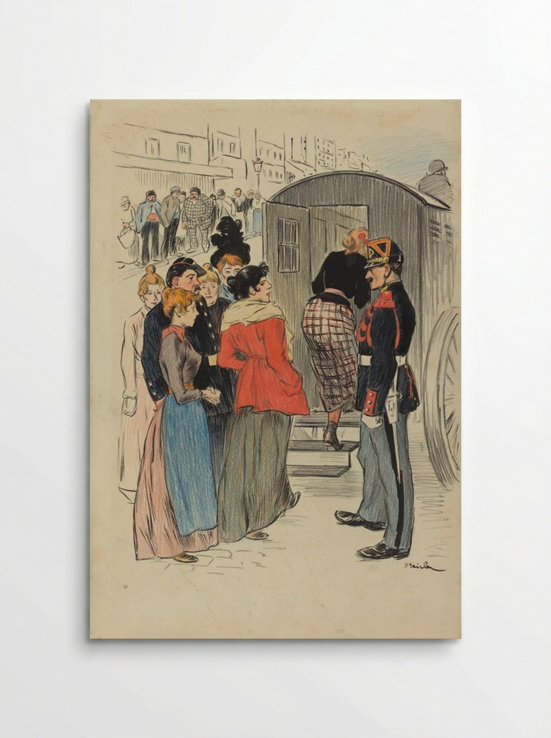 La Rafle - Théophile Alexandre Steinlen - Poster