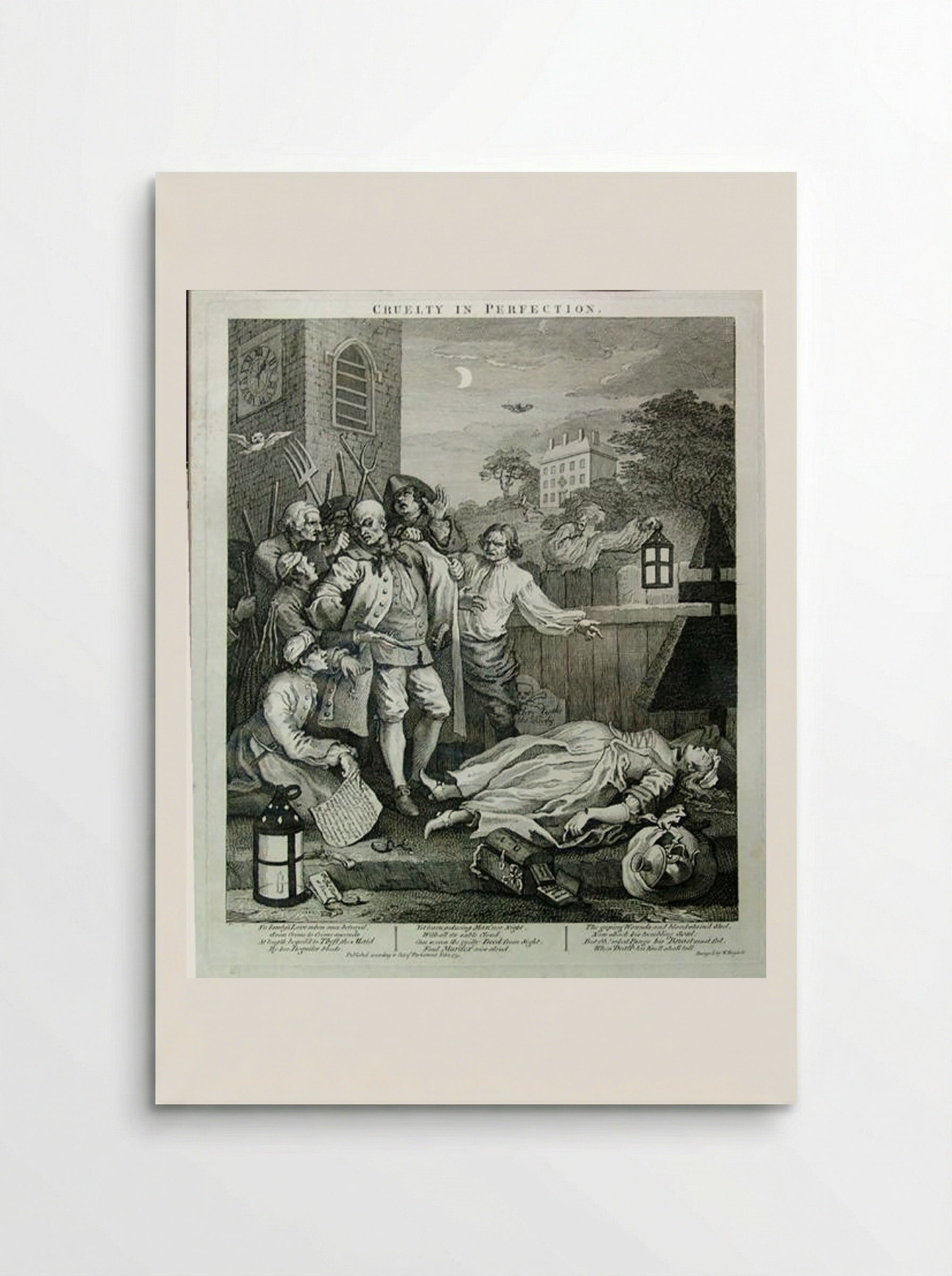 Cruelty in Perfection - William Hogarth - Poster