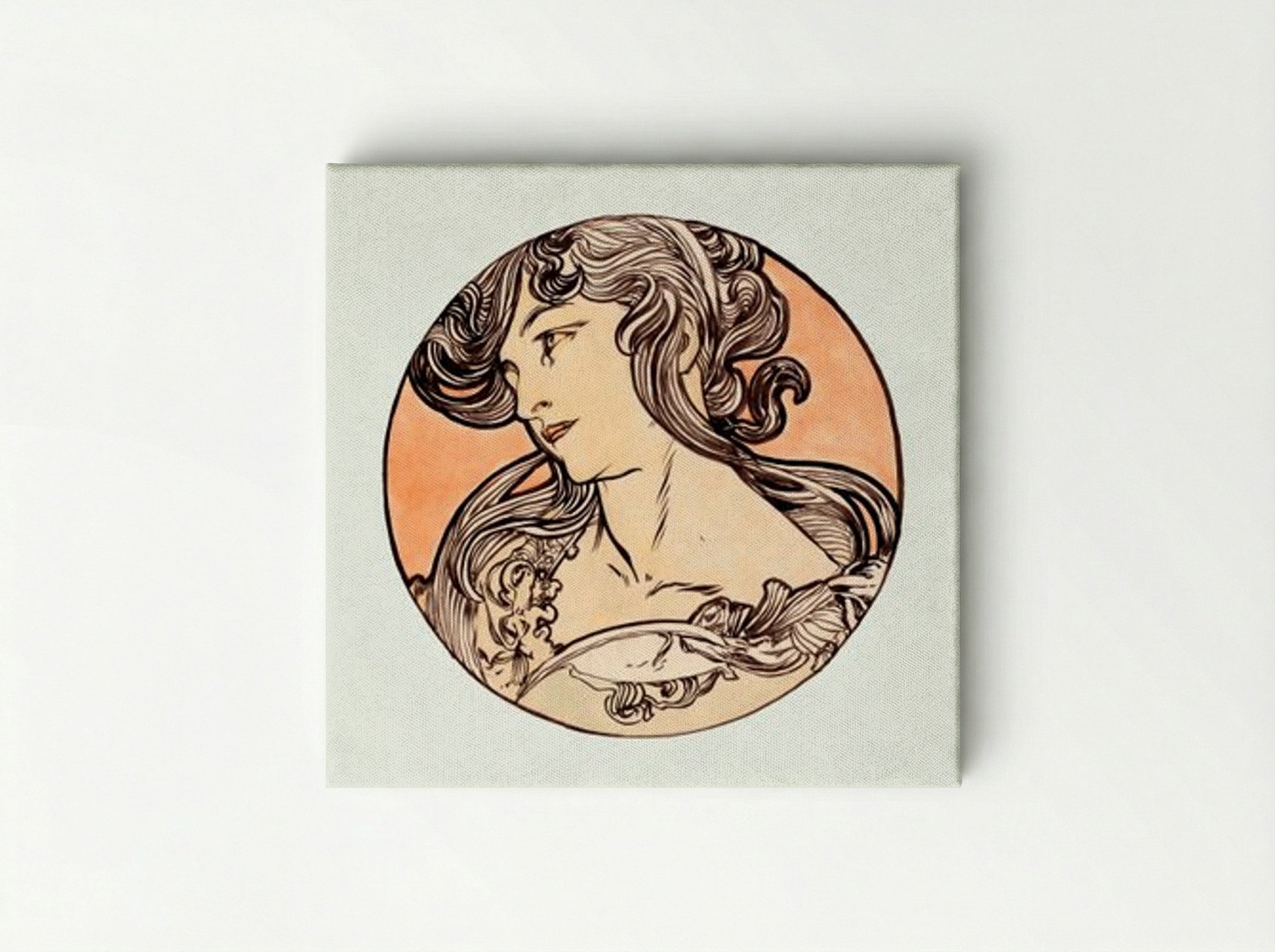 Stained Glass Window Design for Fouquet Boutique - Alphonse Mucha - Canvas