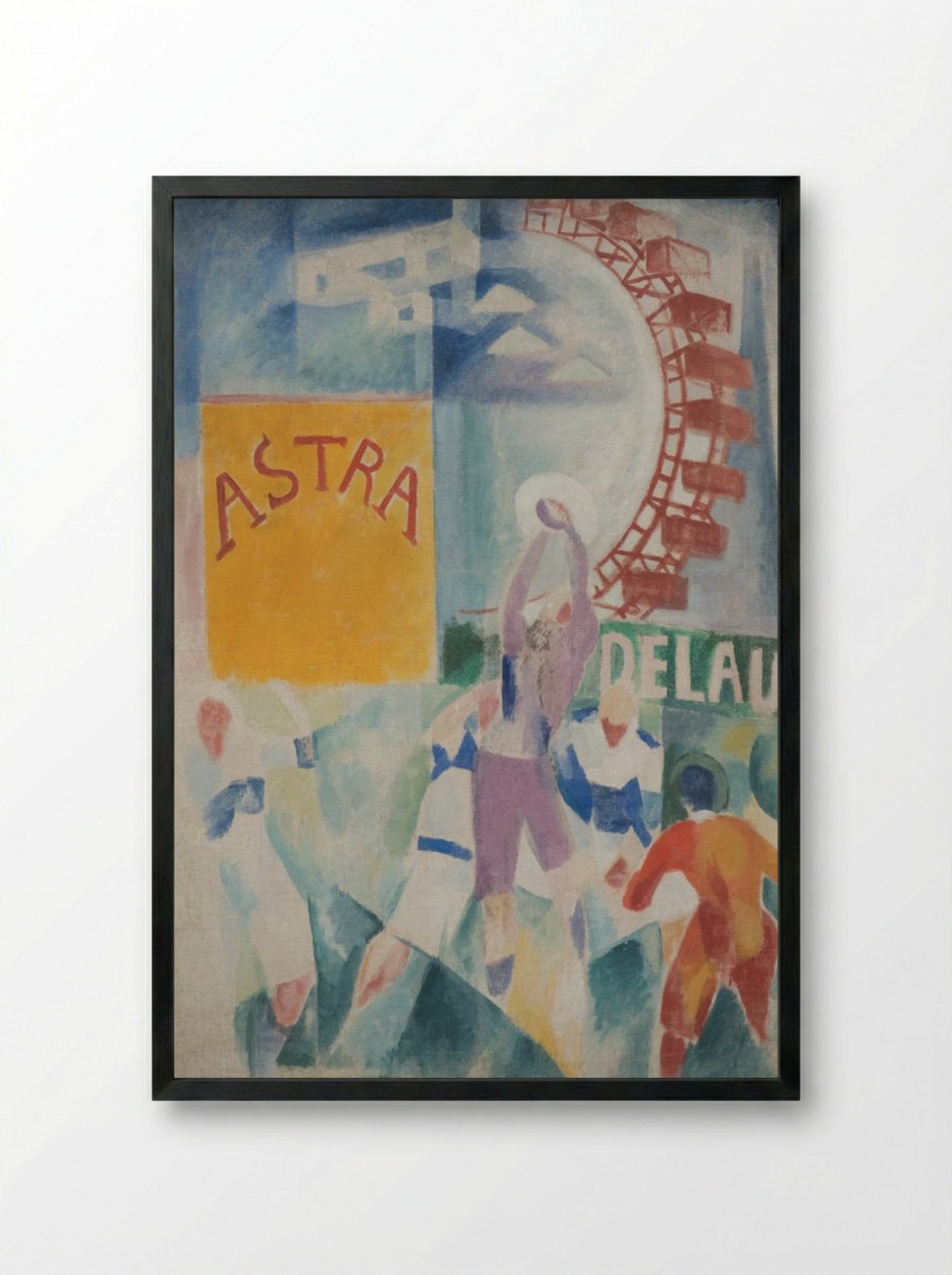 The Cardiff Team - Robert Delaunay - Framed Print Black