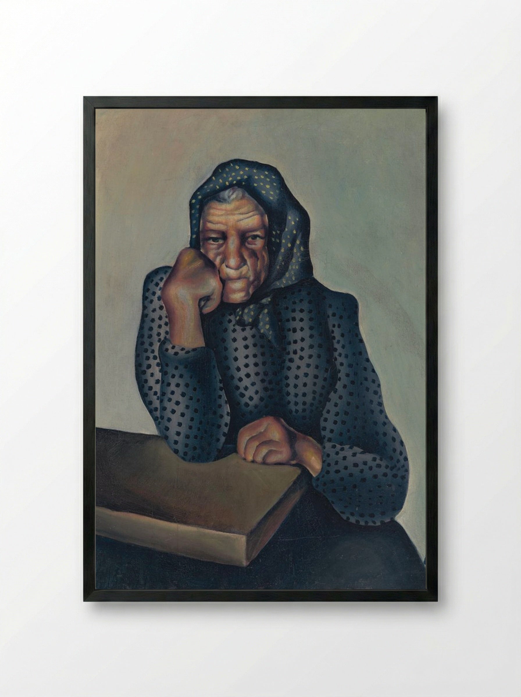 Worry - Konstantin Bauer - Framed Print Black