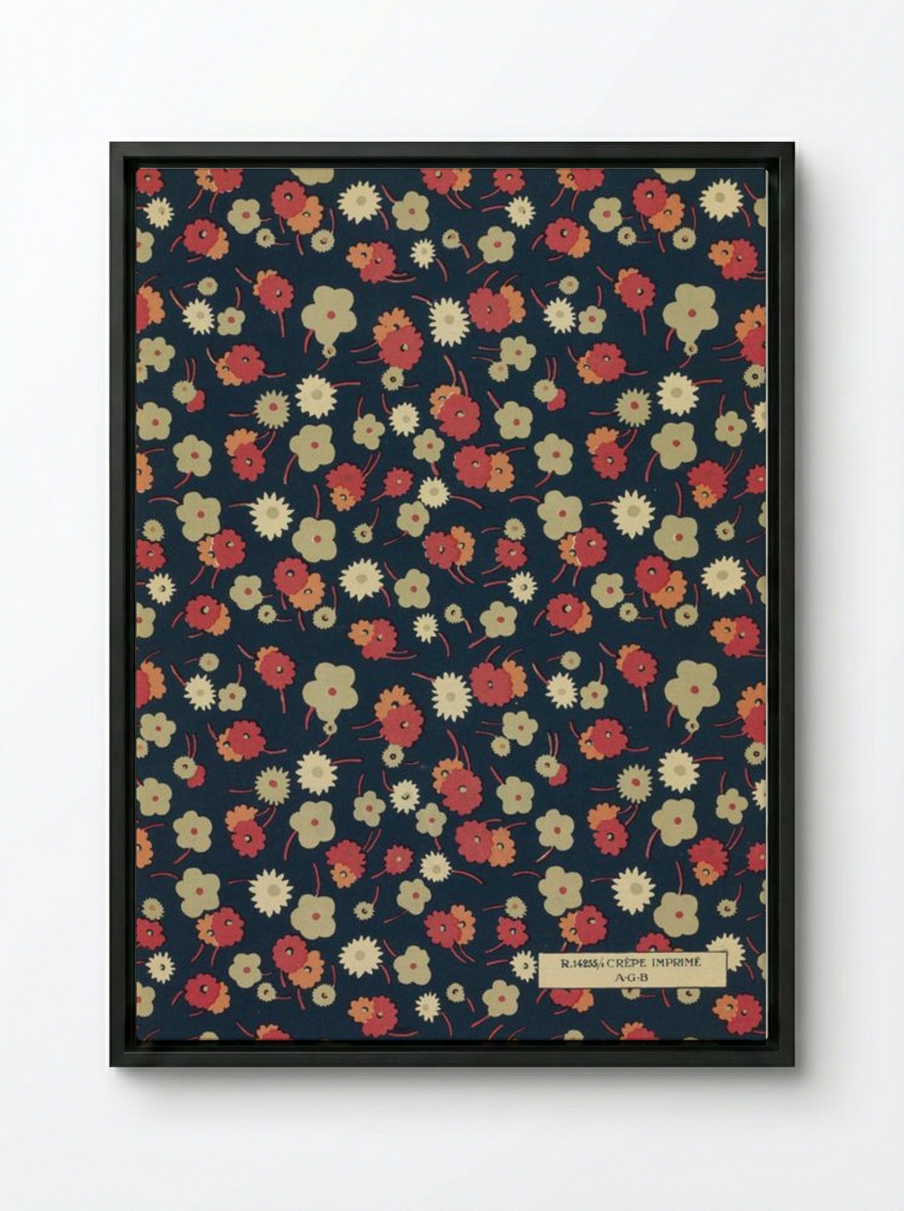 Feuillets de l'Élégance Féminine - Charles Goy - Framed Canvas Black