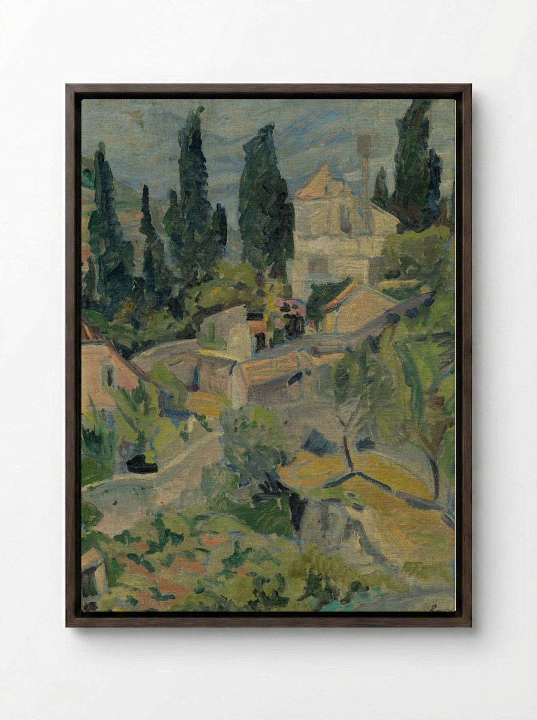 Rijeka-raguza - Konstantin Bauer - Framed Canvas Dark Wood