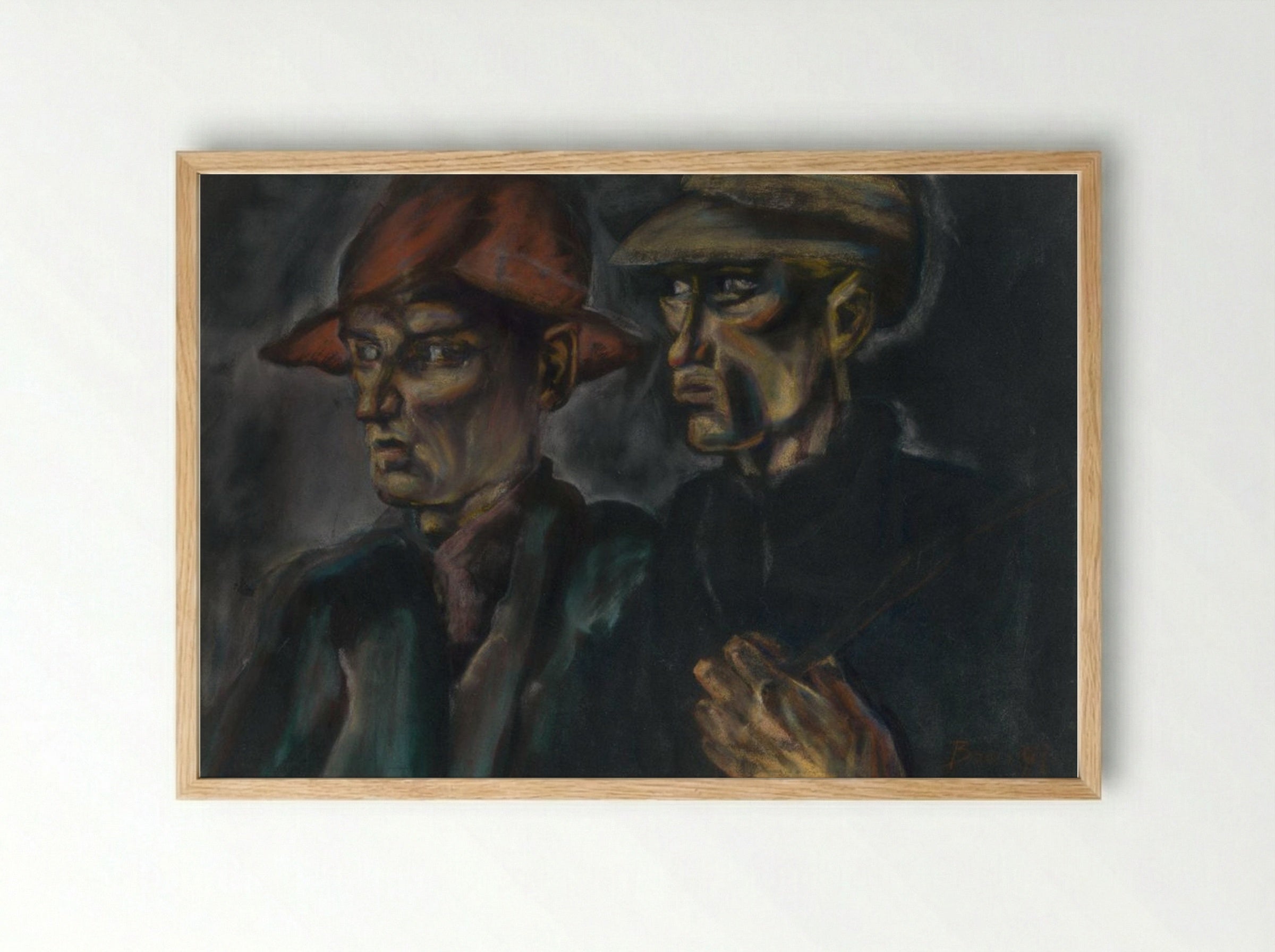 Tramps - Konstantin Bauer - Framed Print Wood