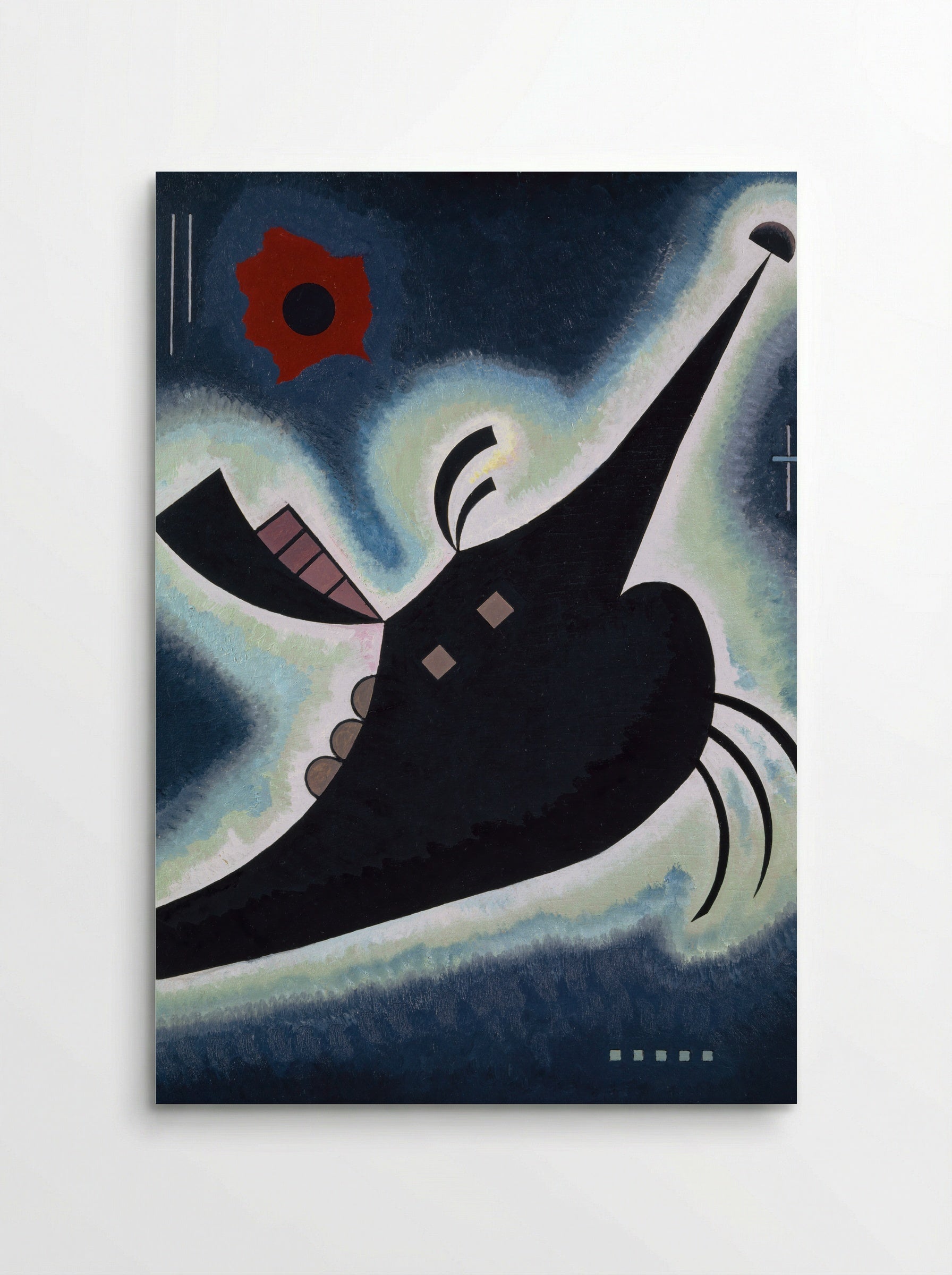 Pointed Black - Wassily Kandinsky - Poster
