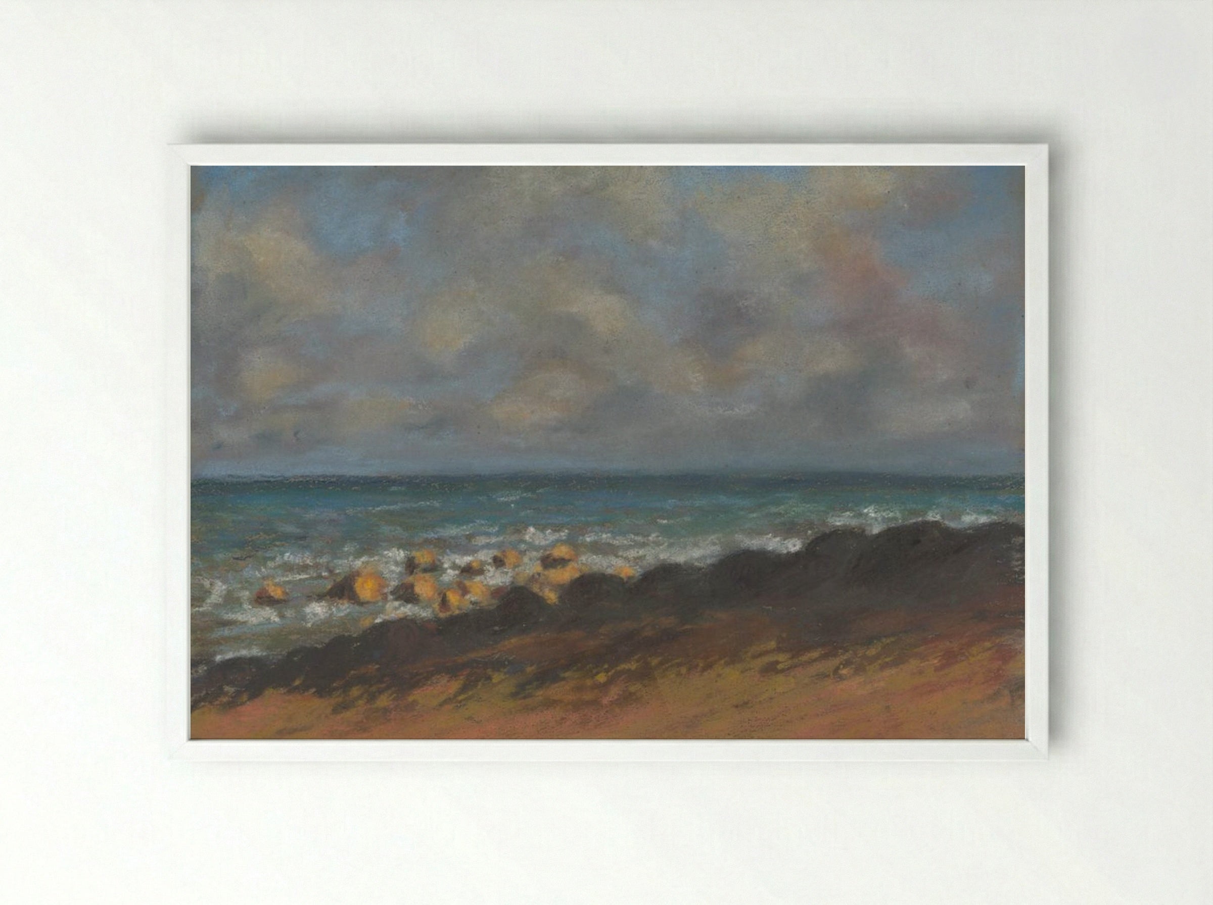 Baltic Region - Zolo Palugyay - Framed Print White