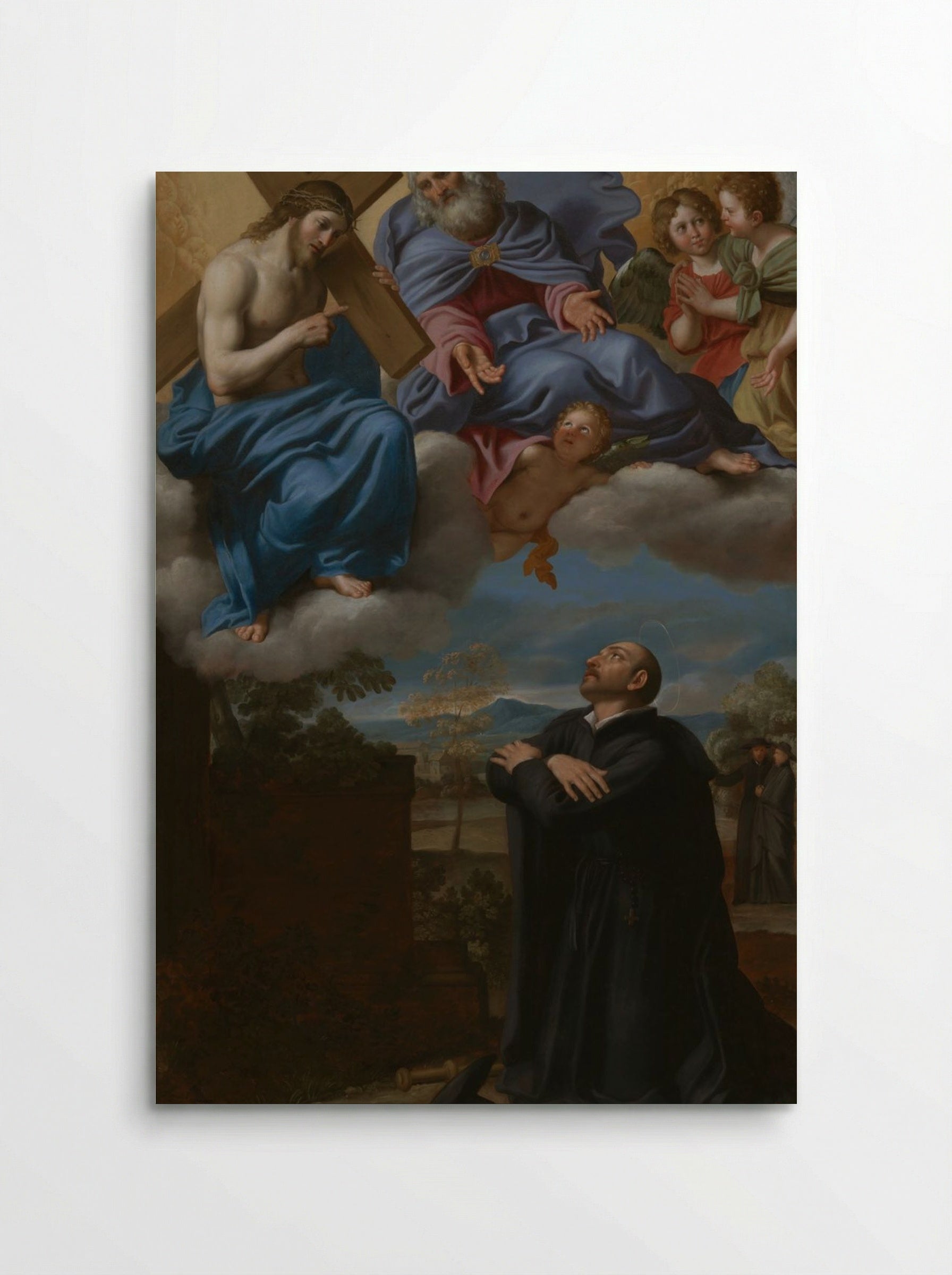 Saint Ignatius of Loyola's Vision of Christ and God the Father at La Storta - Domenichino (Domenico Zampieri) - Poster