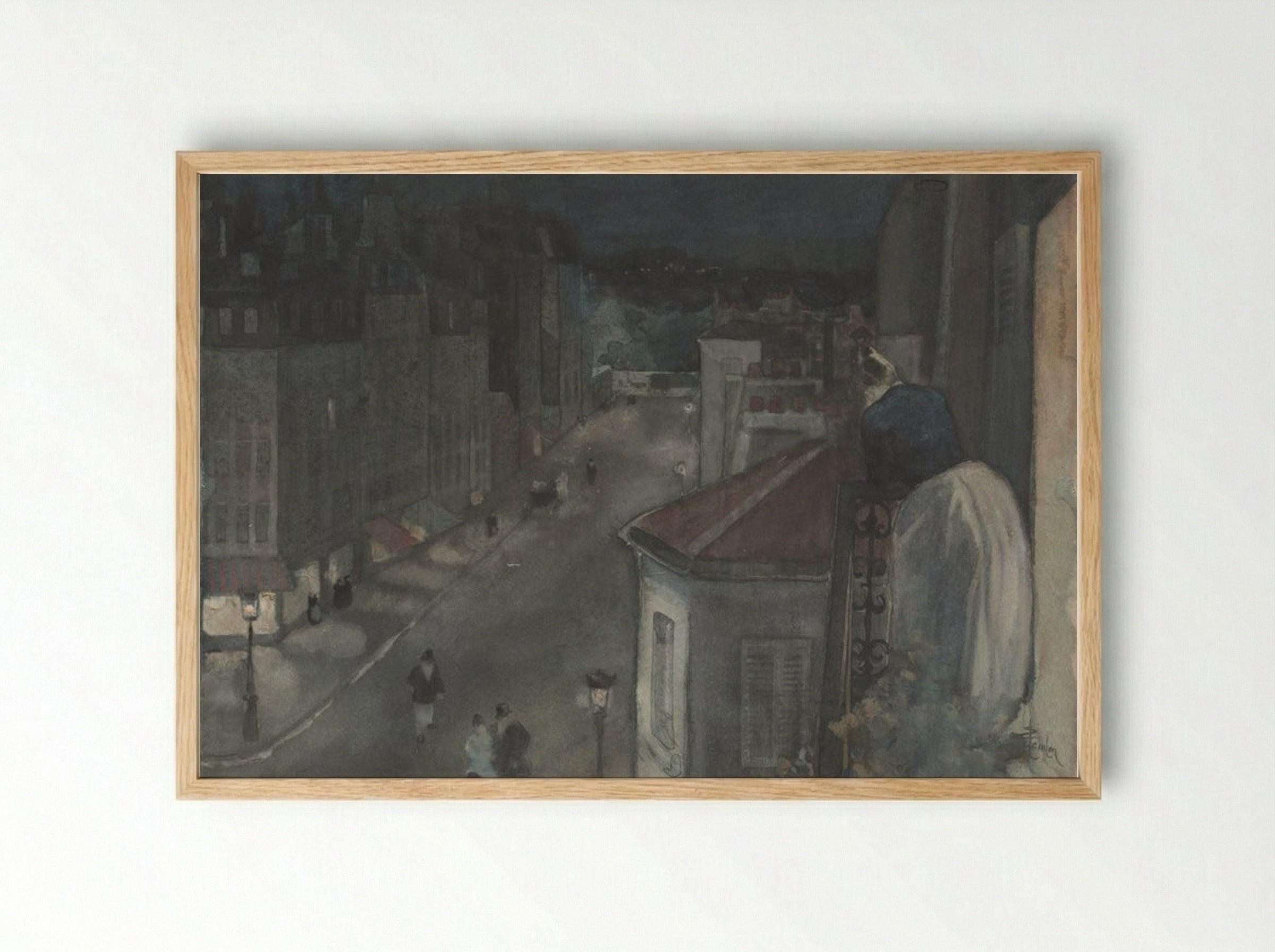From the Sixth Floor - Théophile Alexandre Steinlen - Framed Print Wood