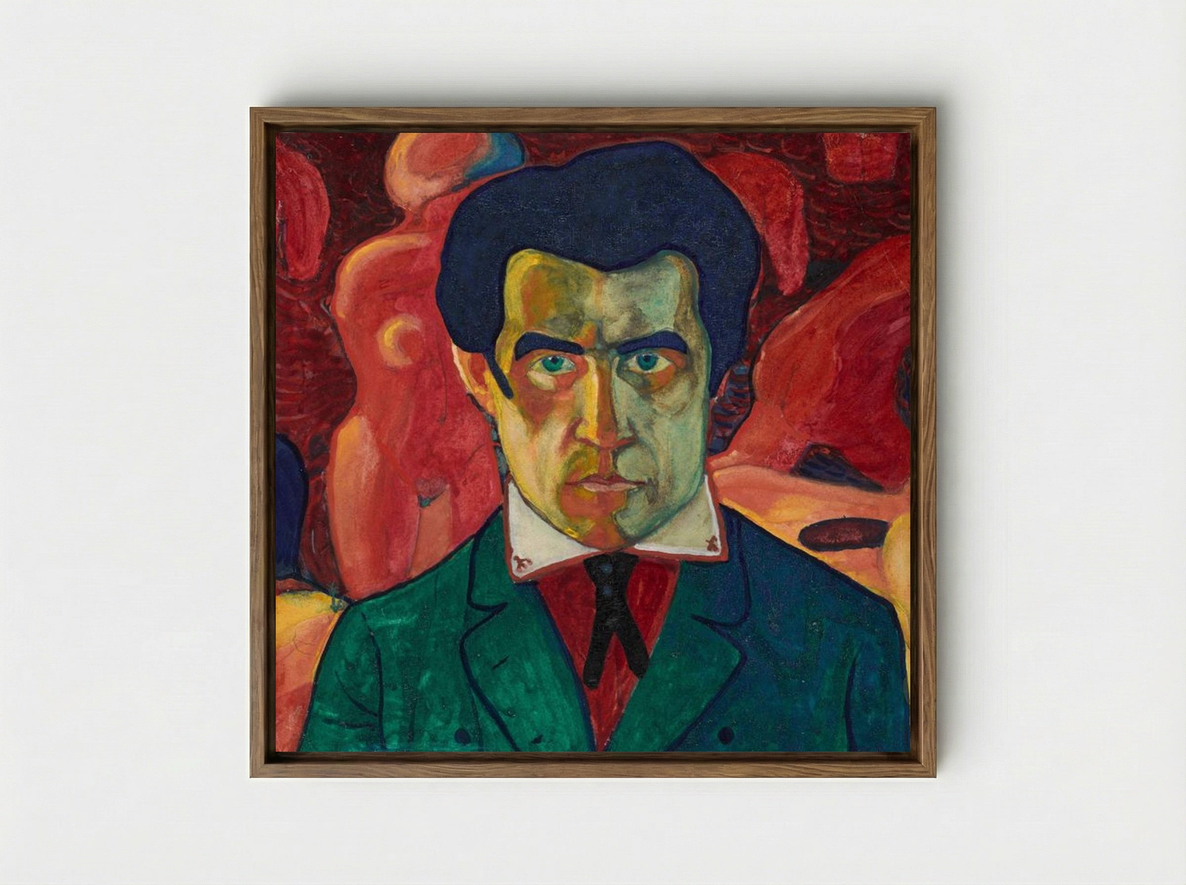 Self-Portrait - Kazimir Malevich - Framed Canvas Wood