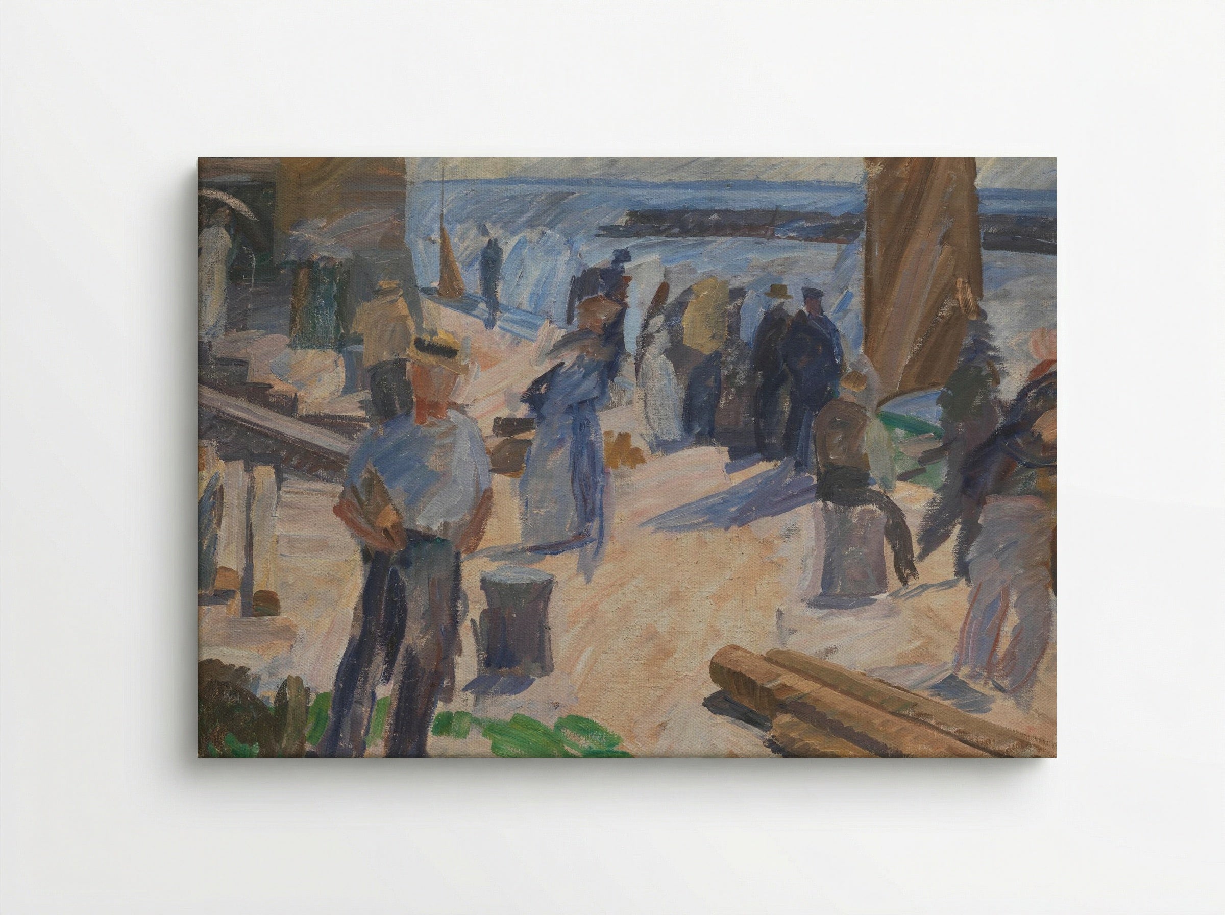 The Mail Boat is Coming, Christianshavn - Edvard Weie - Canvas