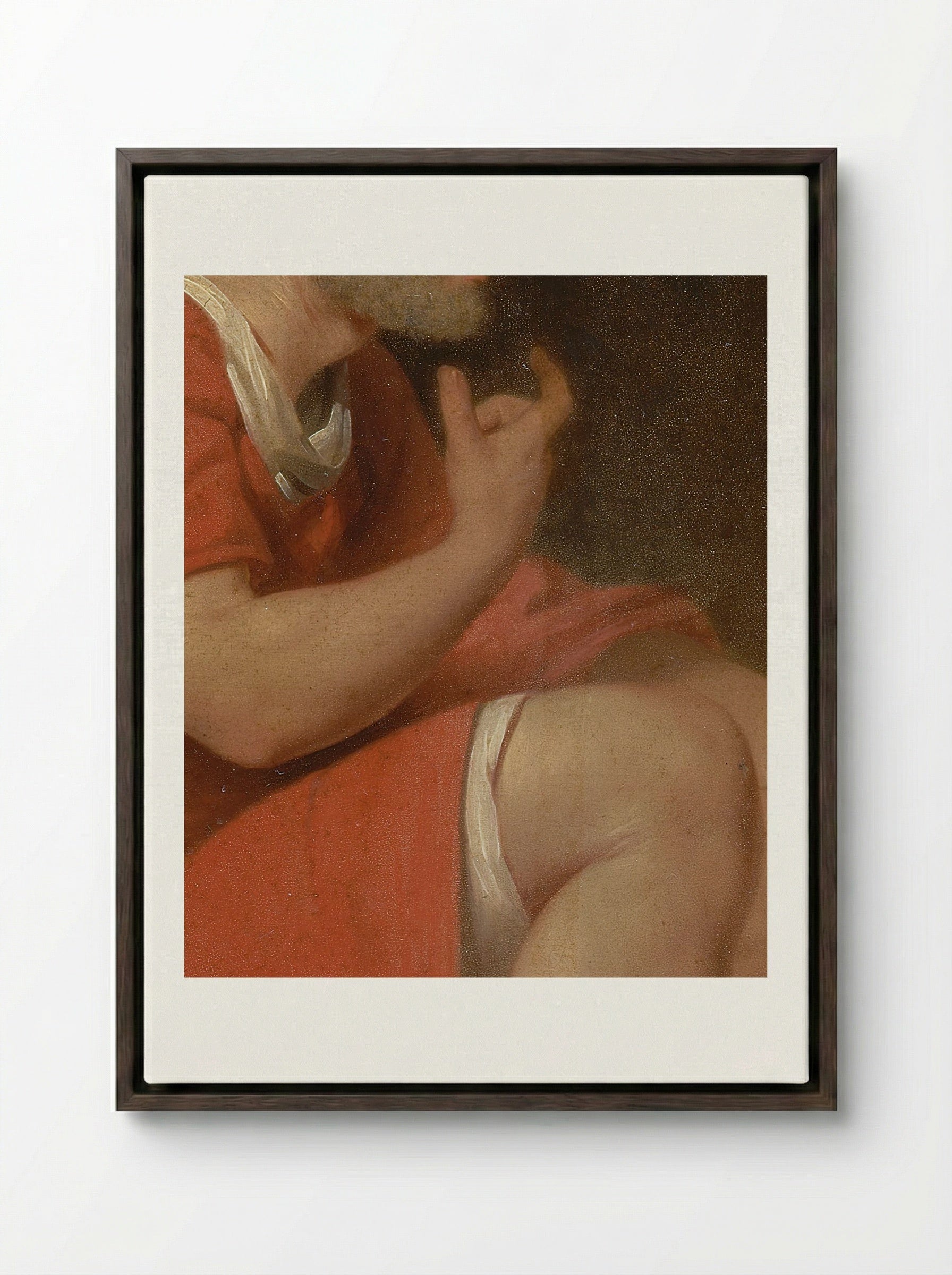 Robert, Duke of Normandy, in Prison - Jean-Jacques-François Le Barbier - Framed Canvas Dark Wood