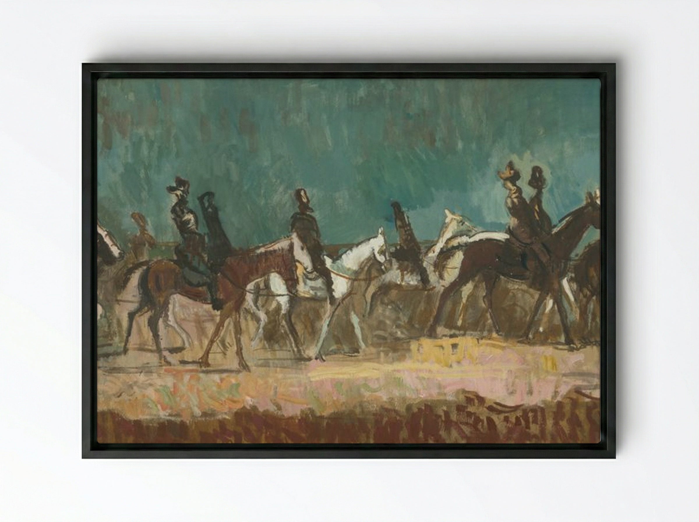 Exotic Riders - Cyprián Majerník - Framed Canvas Black