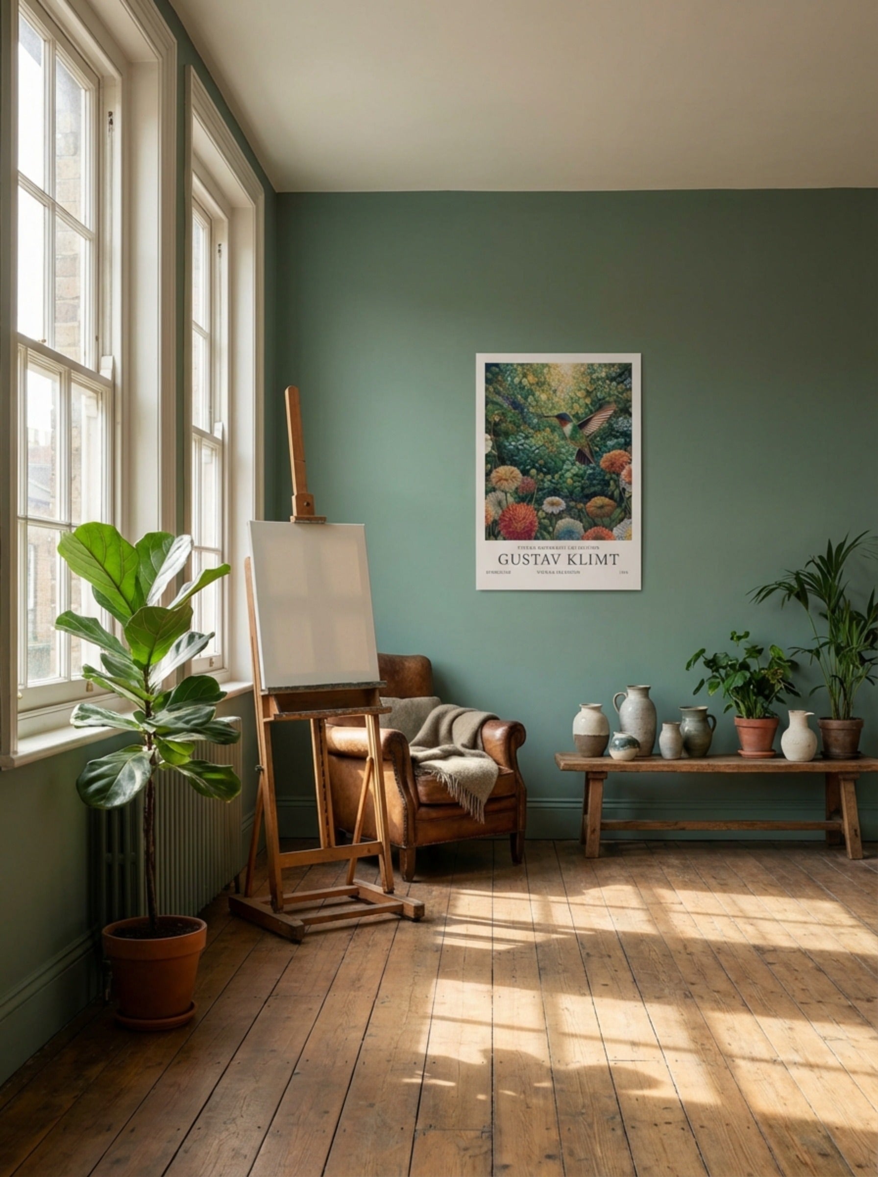 Hummingbird Garden - Gustav Klimt