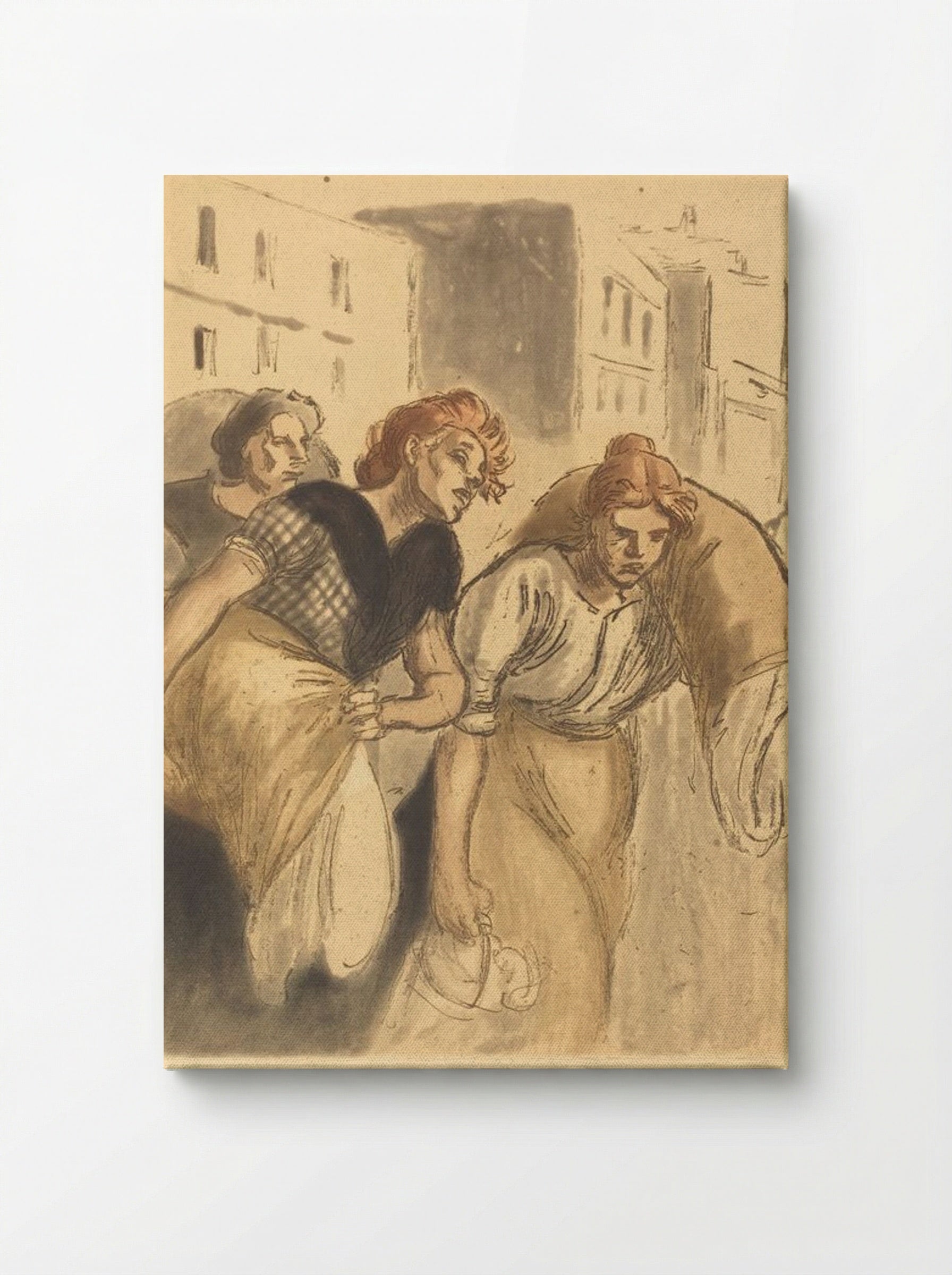 Return from the Wash House (Retour de lavoir) - Théophile Alexandre Steinlen - Canvas