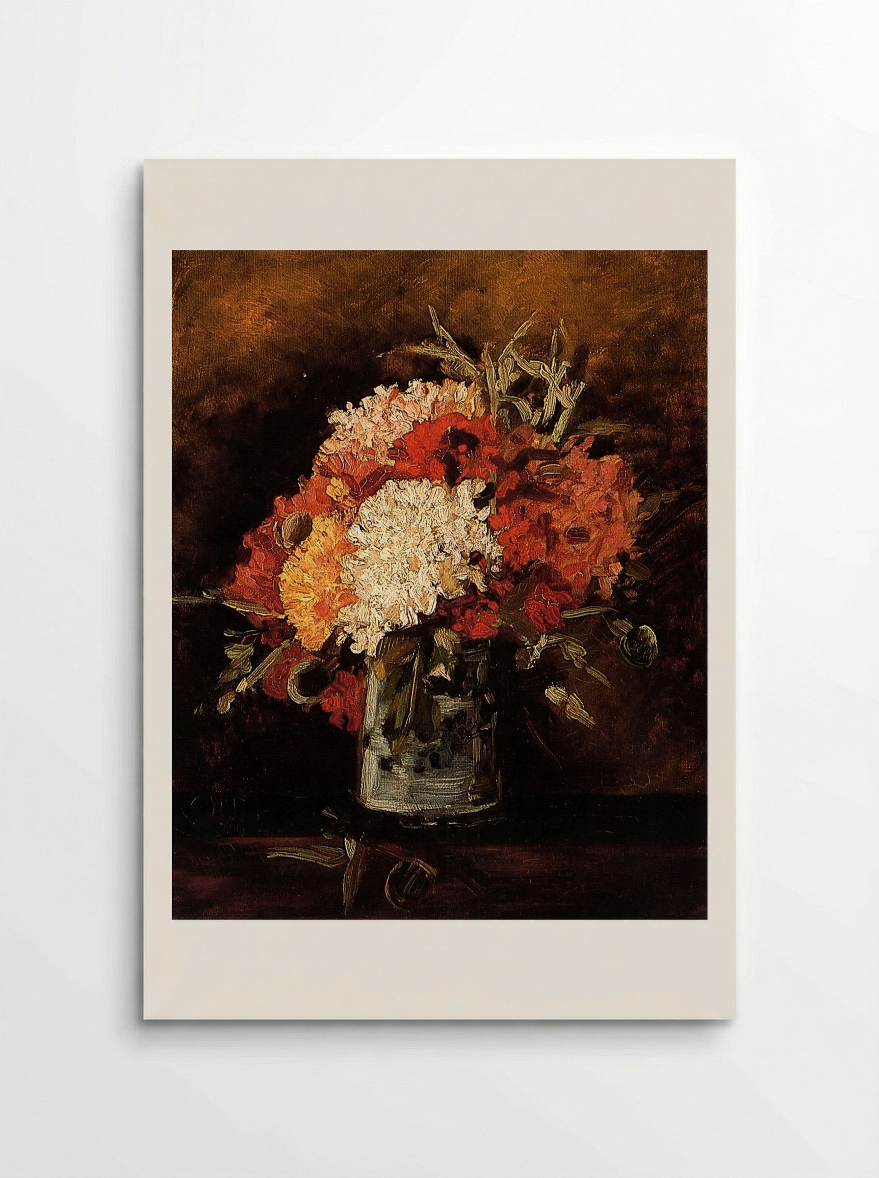 Vase with Carnations - Vincent van Gogh - Poster