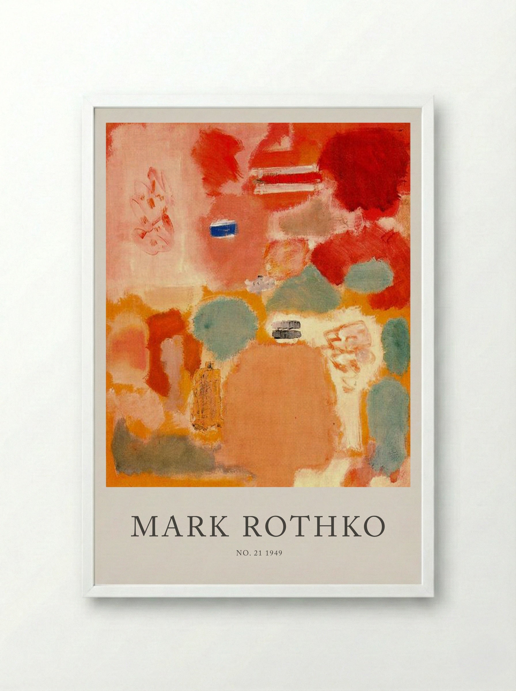 No. 21 - Mark Rothko - Framed Print White