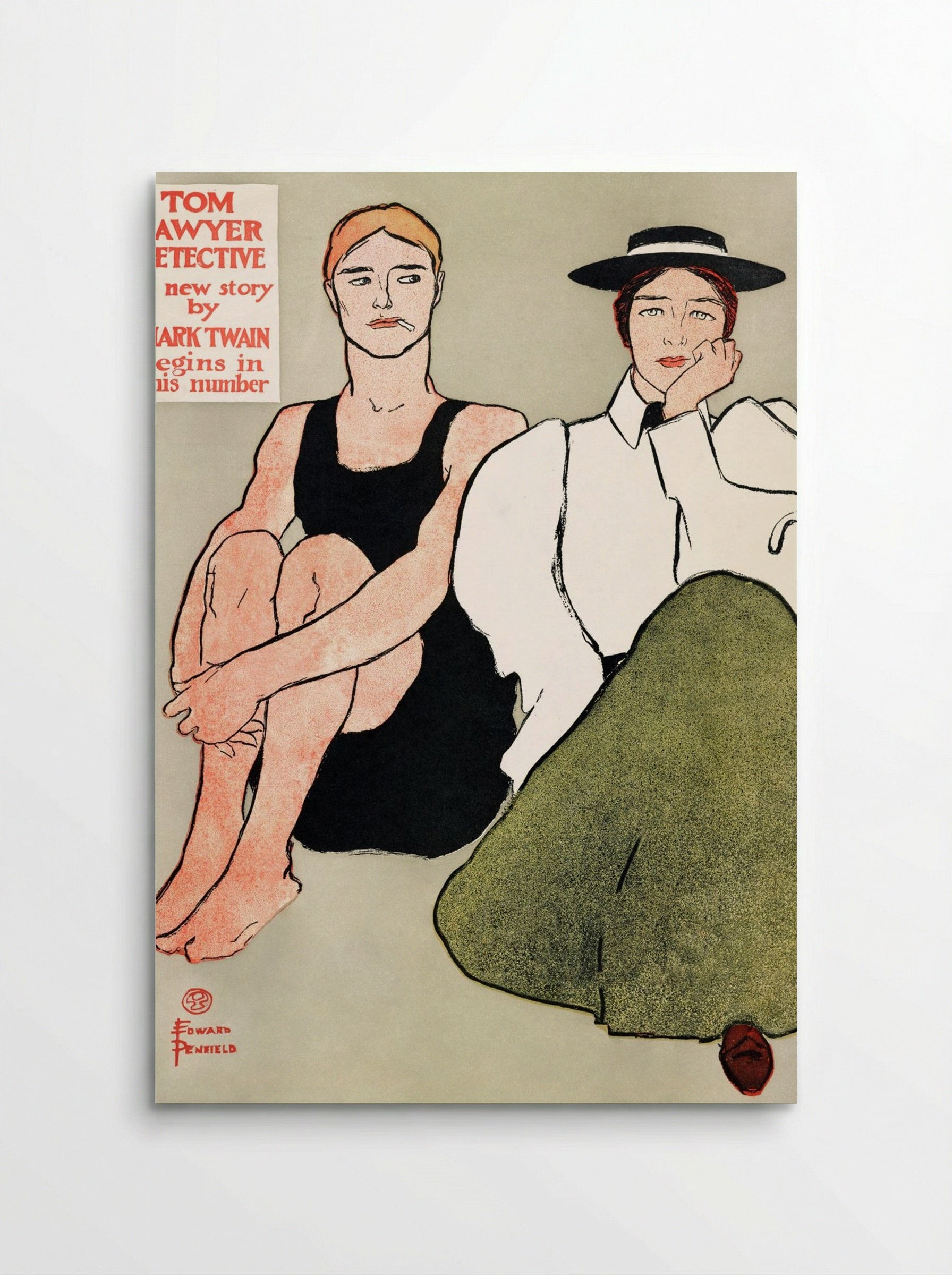 Two Seated Women - Edward Penfield - Poster
