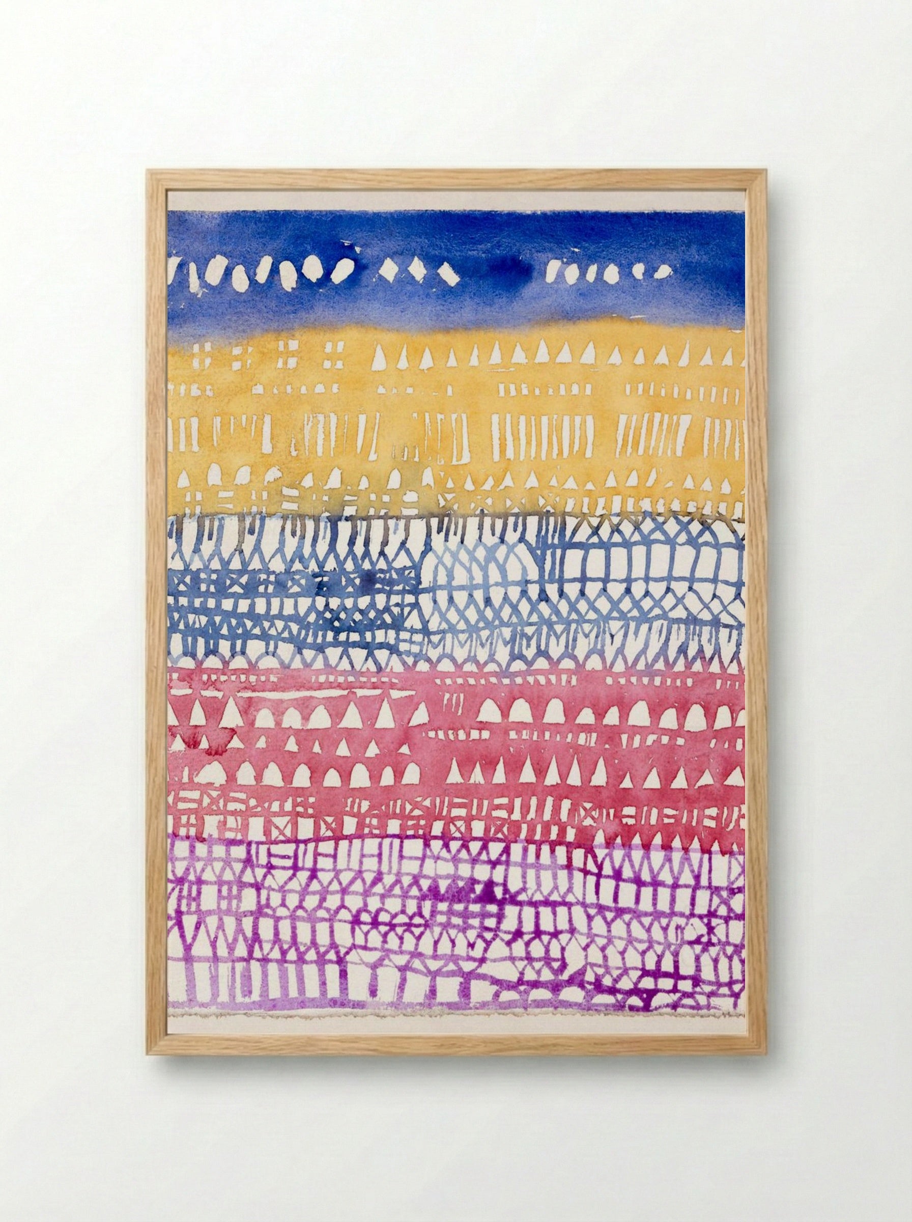 Old City - Paul Klee - Framed Print Wood