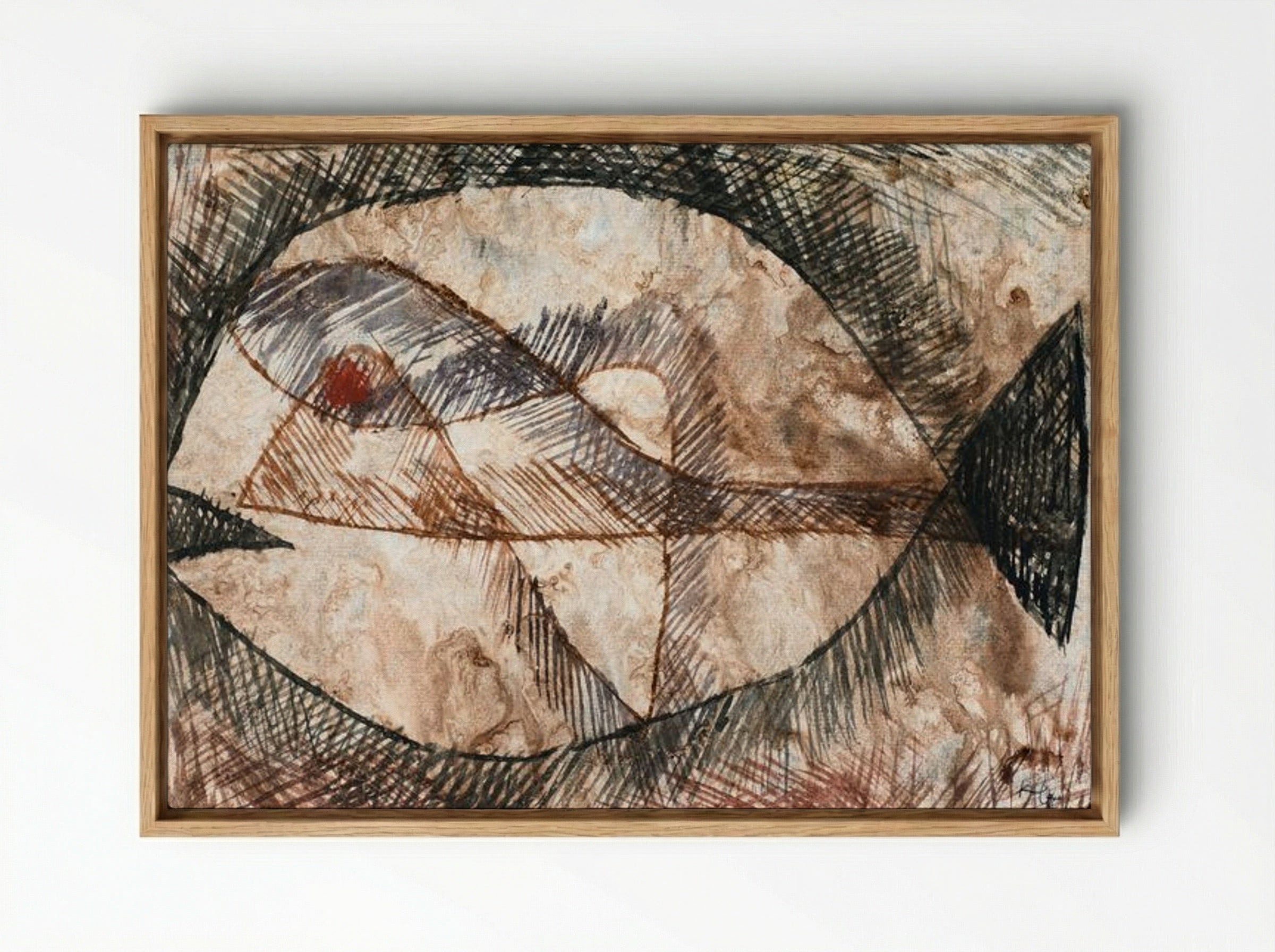 Fisch - Paul Klee - Framed Canvas Wood