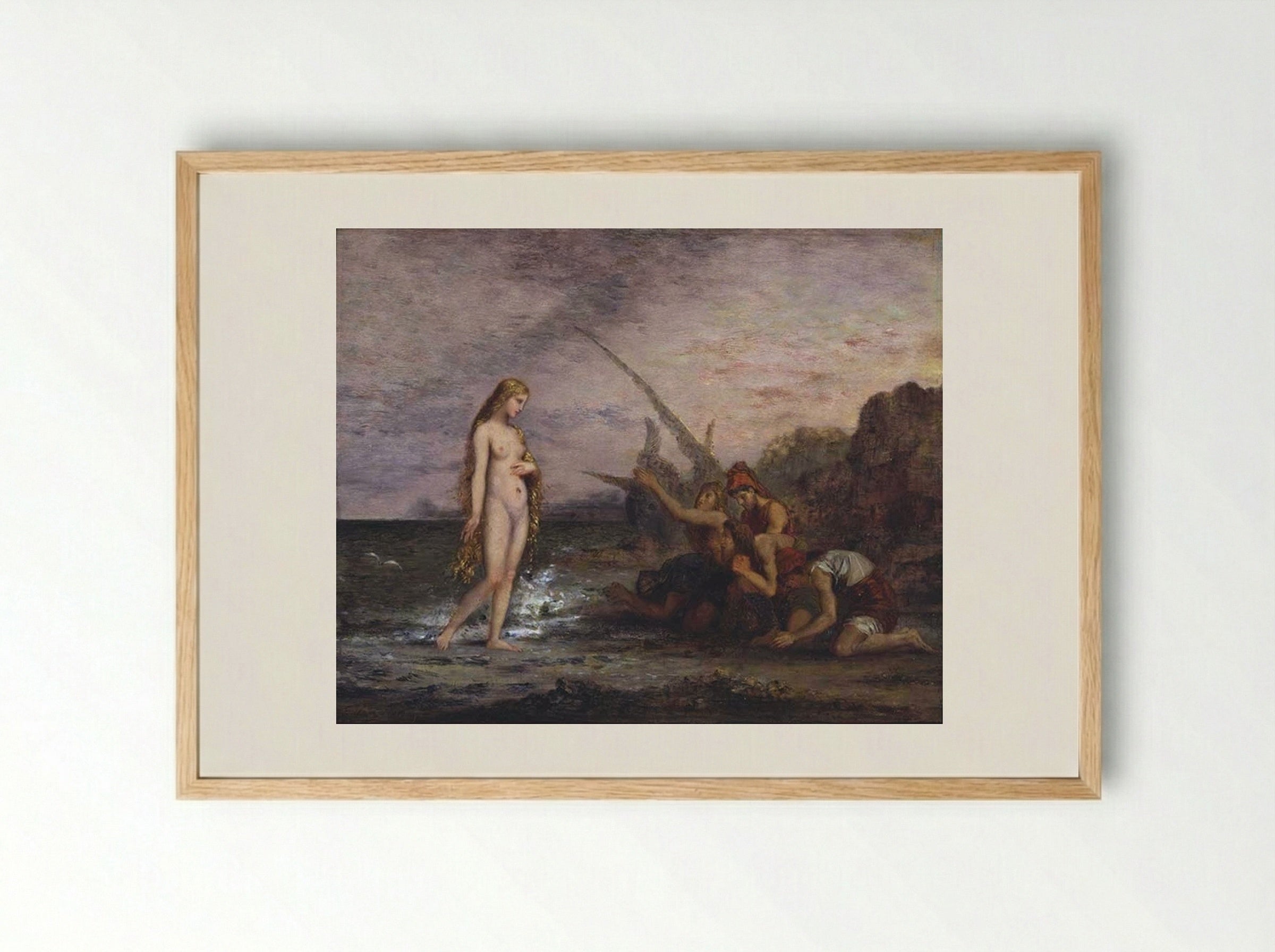 The Birth of Venus - Gustave Moreau - Framed Print Wood