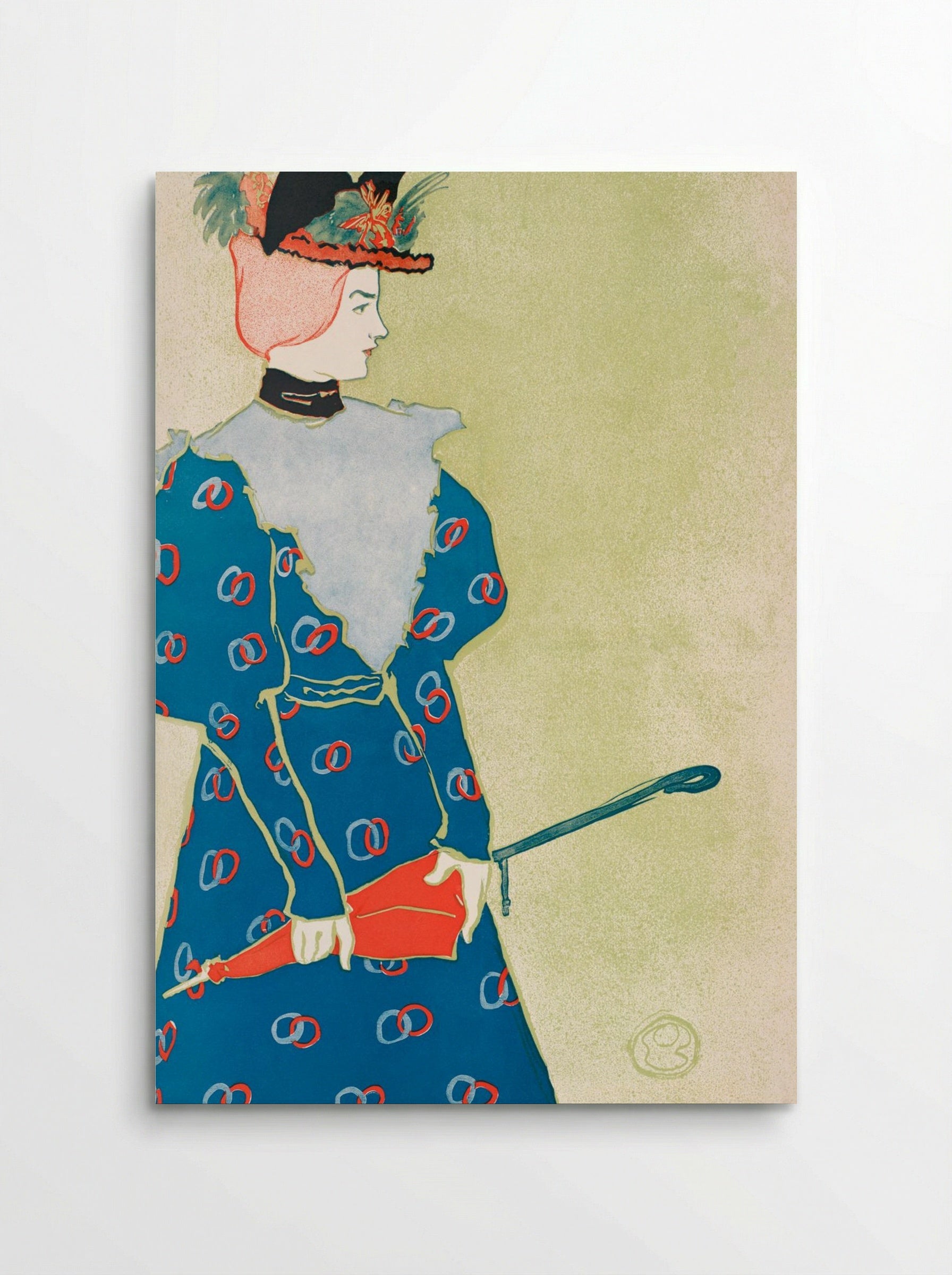 Woman Holding Umbrella - Edward Penfield - Poster