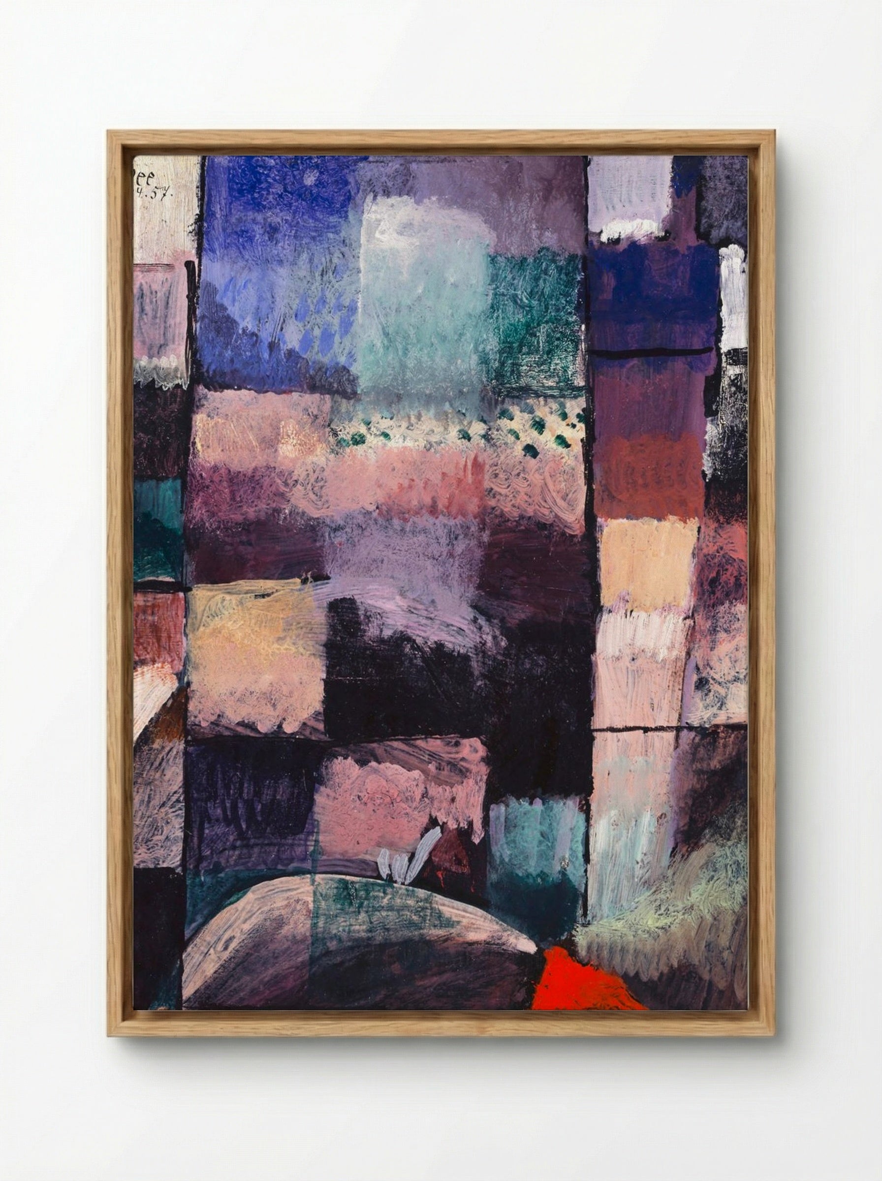 About a Motif from Hammamet - Paul Klee - Framed Canvas Wood