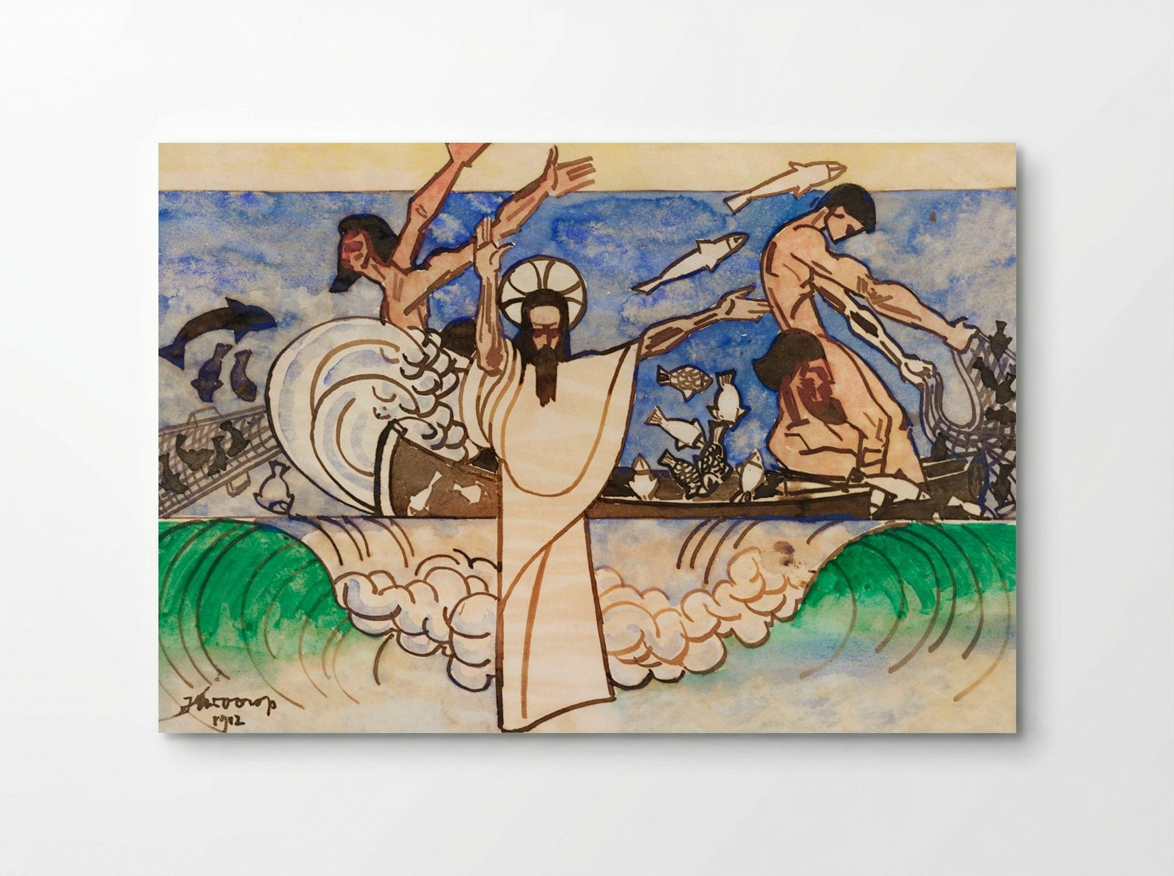 The Miraculous Catch of Fish - Jan Toorop - Poster