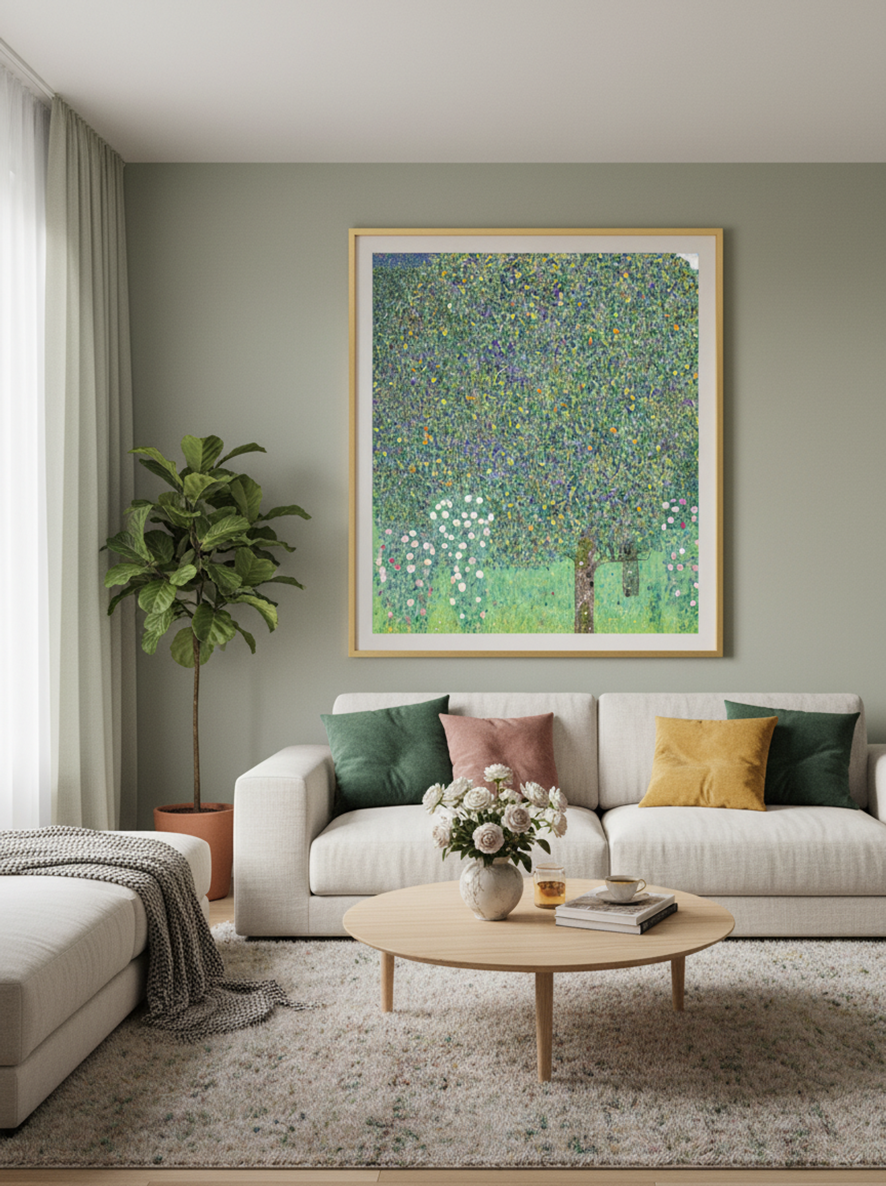 Rosebushes under the Trees - Gustav Klimt - Lifestyle