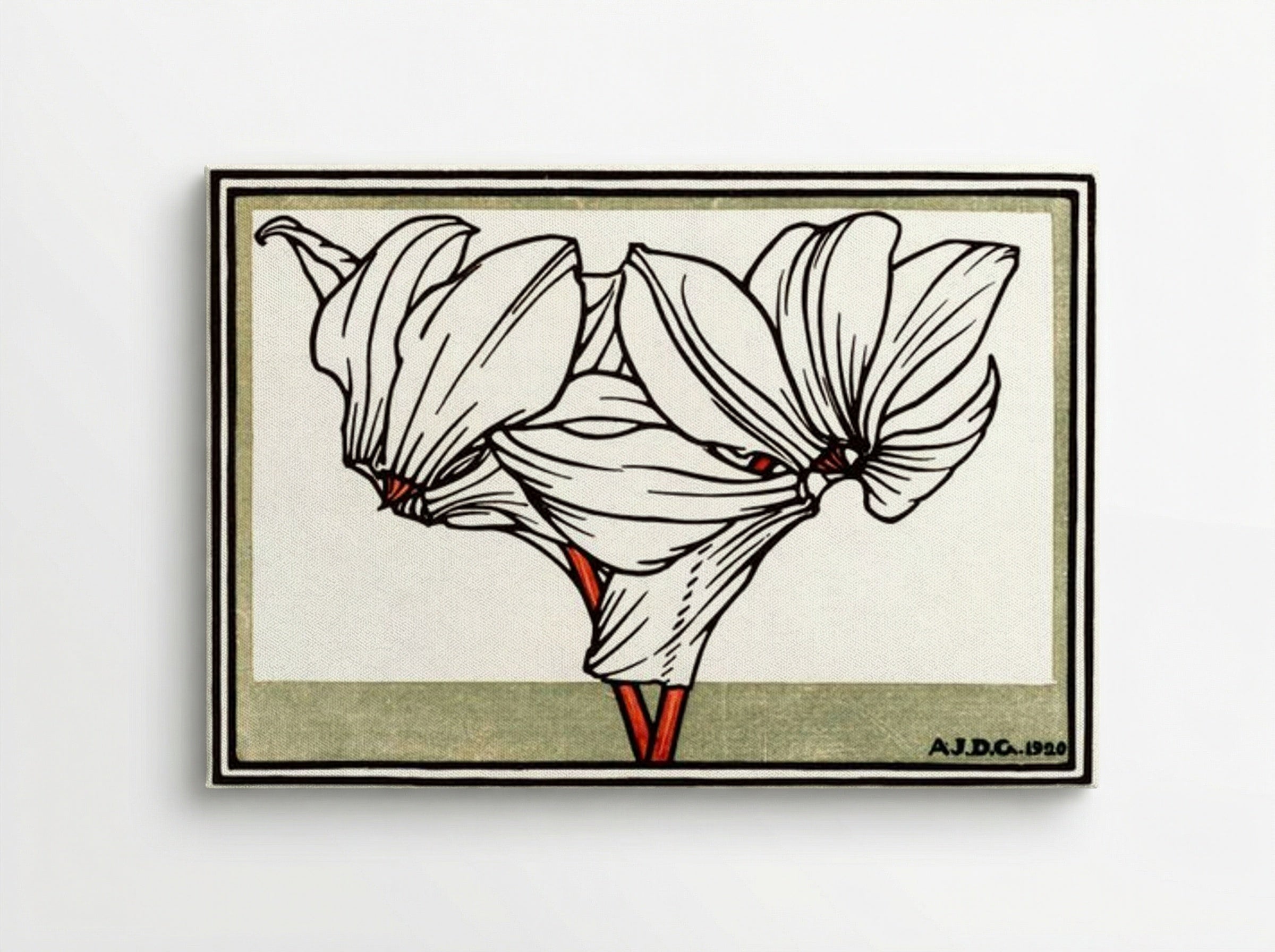 Cyclamen - Julie de Graag - Canvas