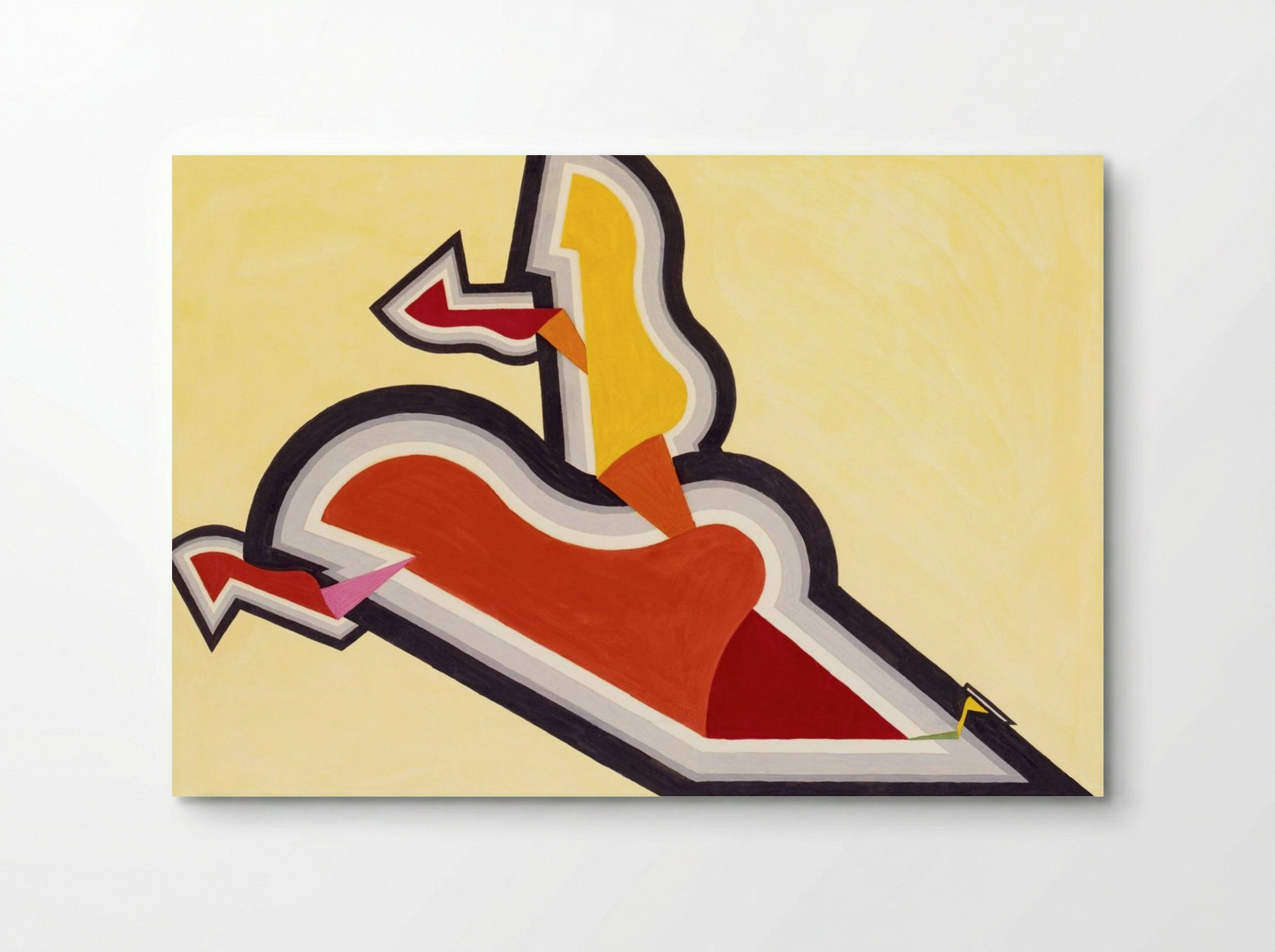 Study in Rhythm, Red and Gold - Joseph Schillinger - Poster