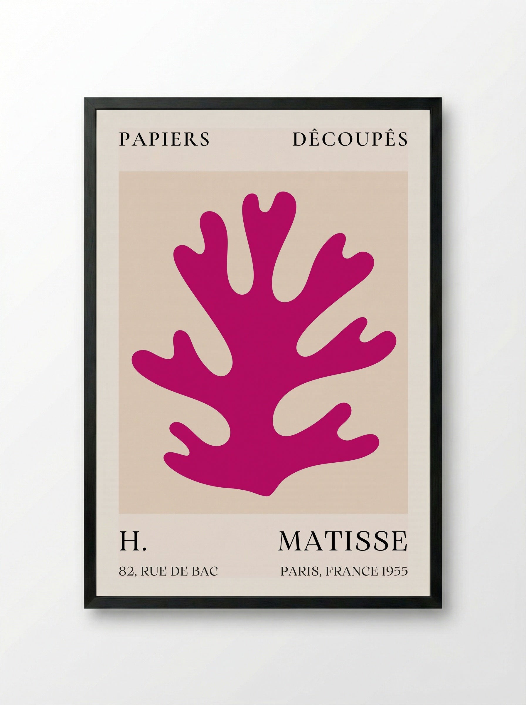Abstract Composition No. 19 - Henri Matisse - Framed Print Black